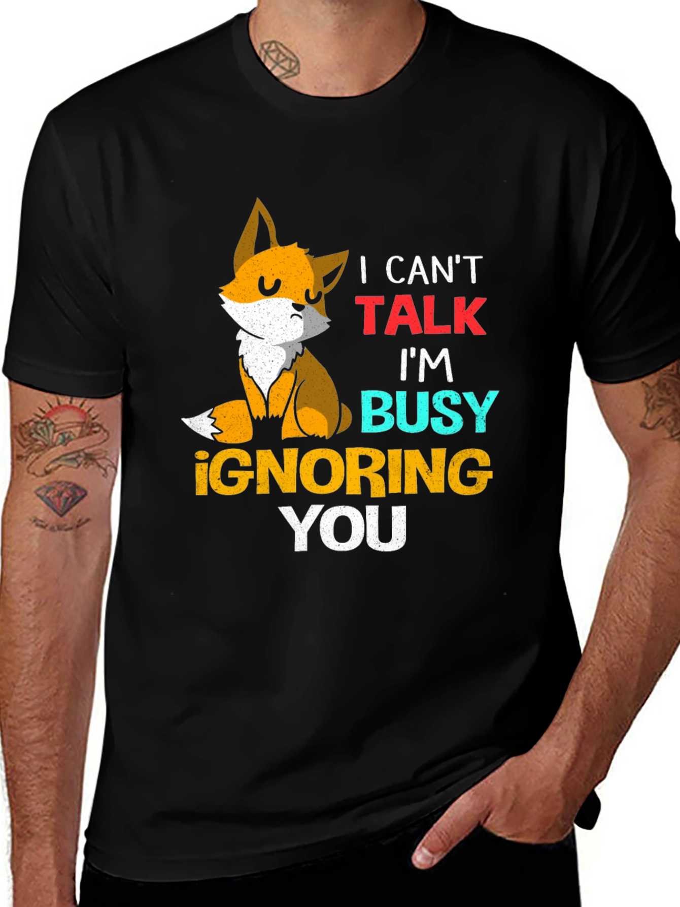 Fox Ignoring You Graphic T-Shirt