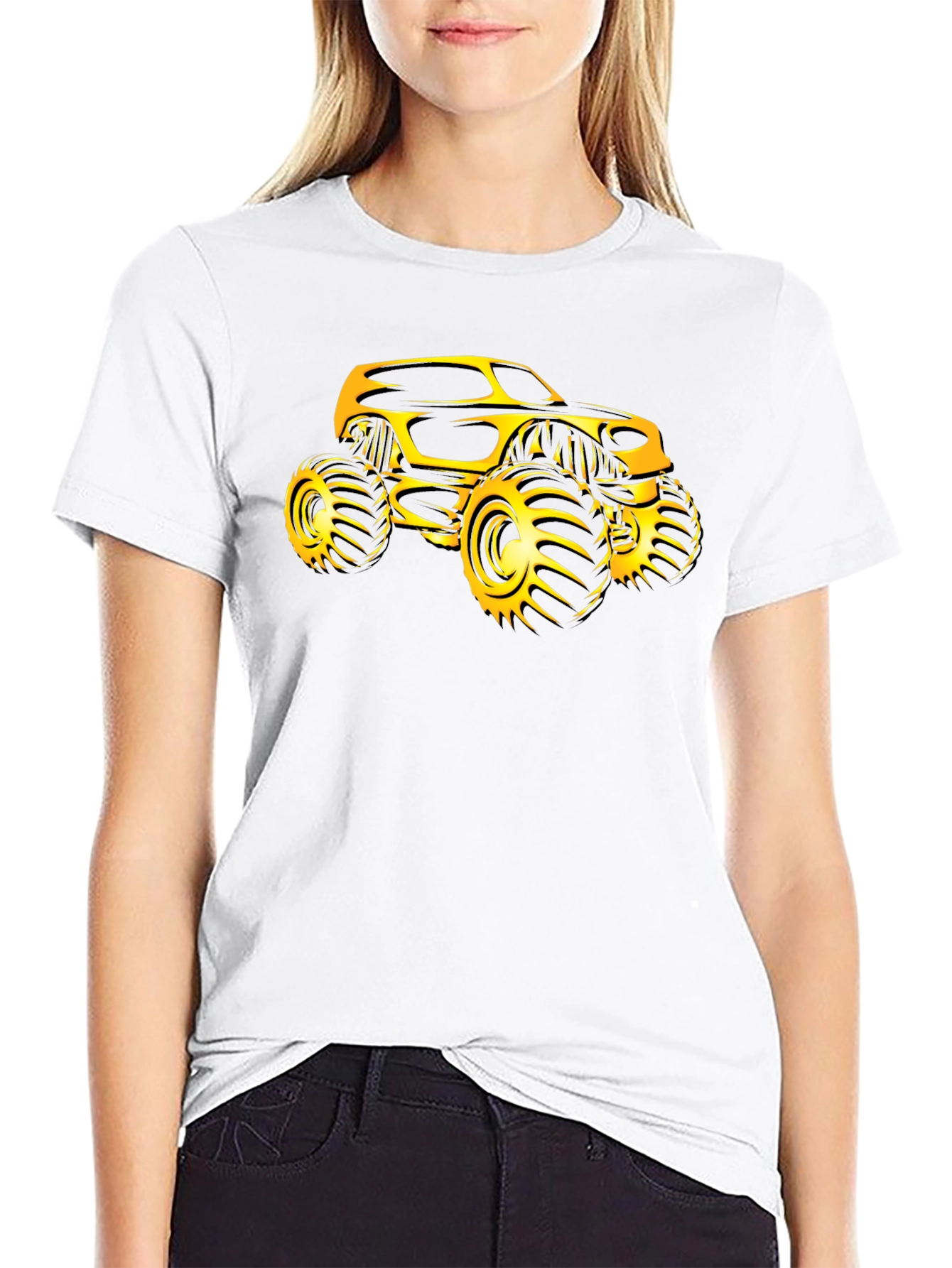 Monster Truck Graphic T-Shirt - Black