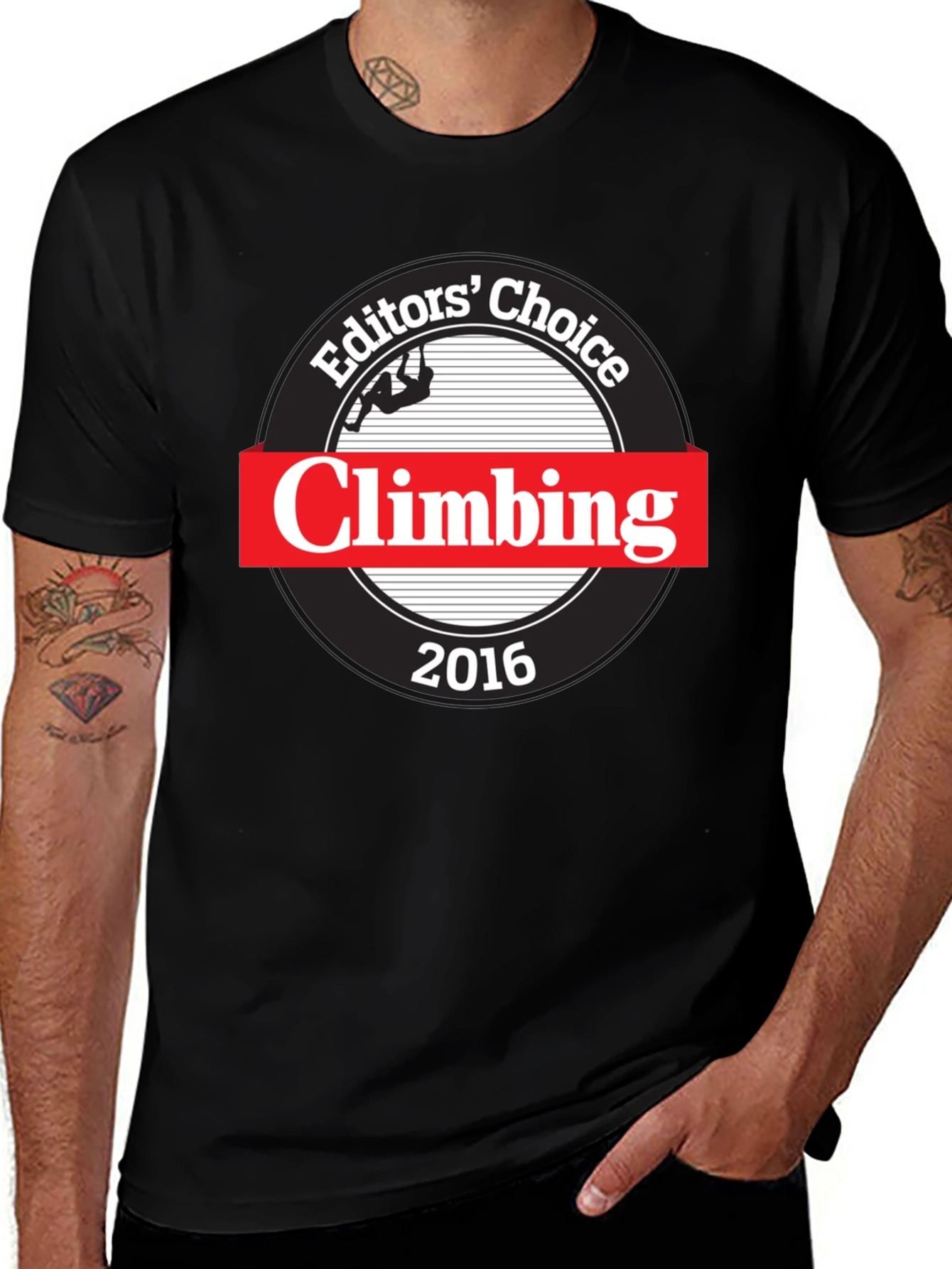 Editors Choice Climbing 2016 Black T-Shirt