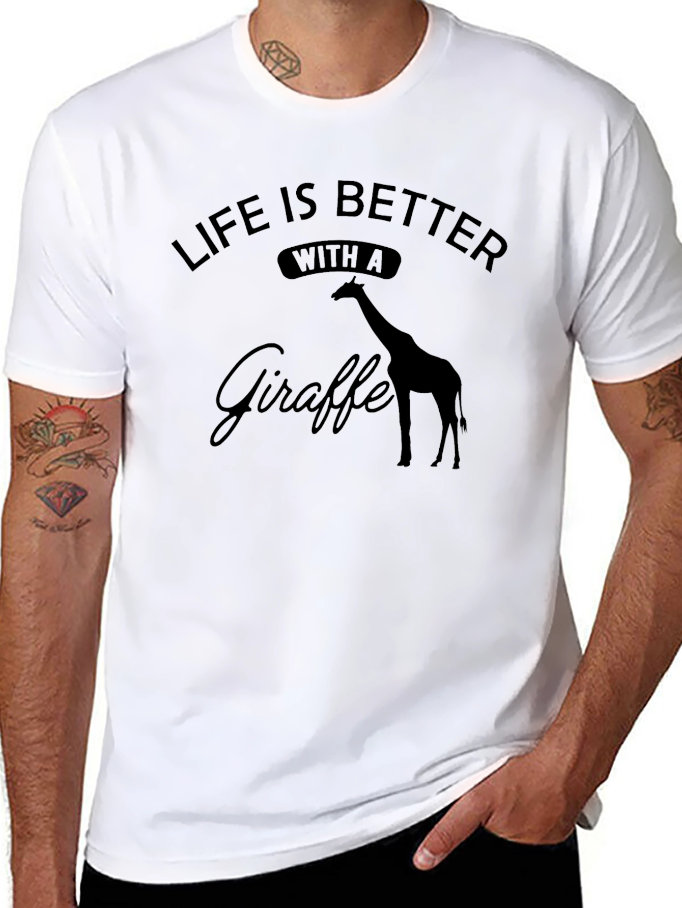 Life is Better with a Giraffe T-Shirt
