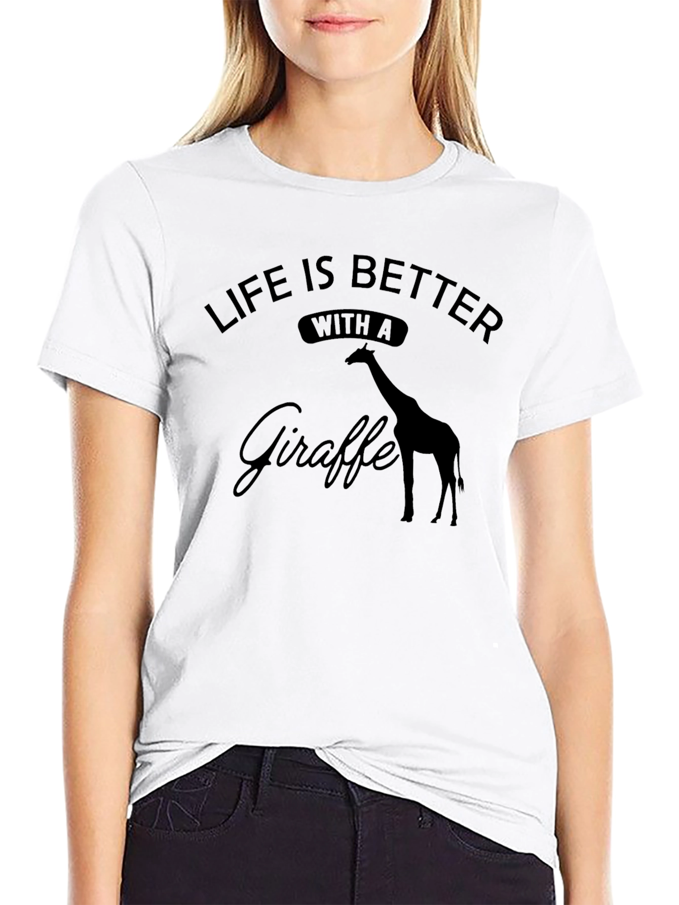 Life is Better with a Giraffe T-Shirt