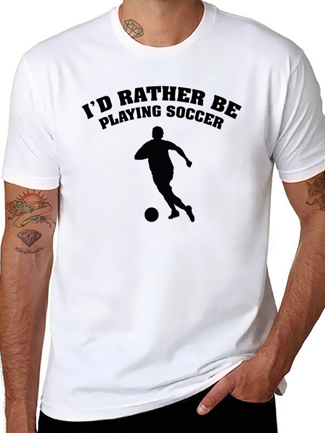 Soccer Player Graphic T-Shirt
