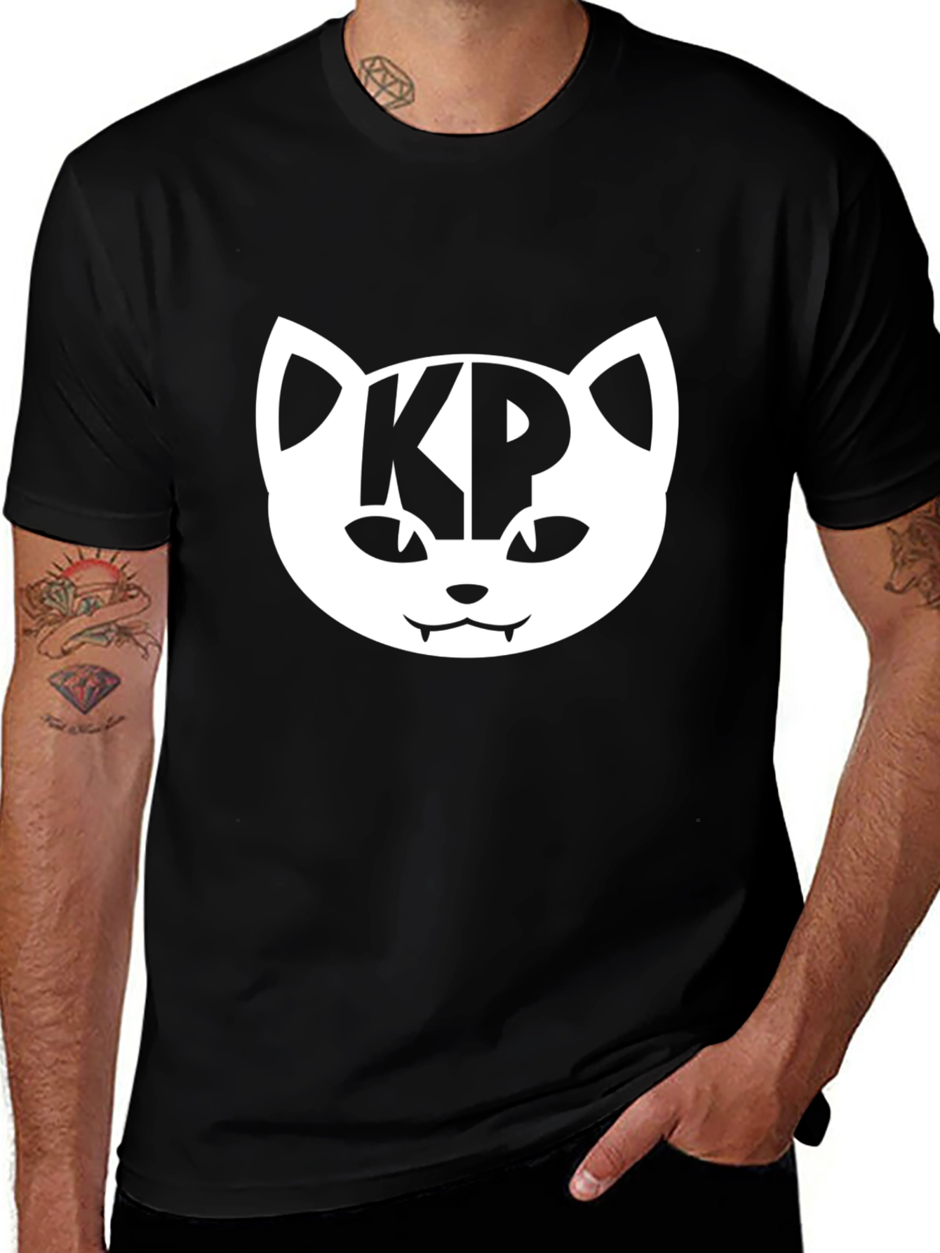 Cool Cat KP Tee - Trendy Graphic T-Shirt