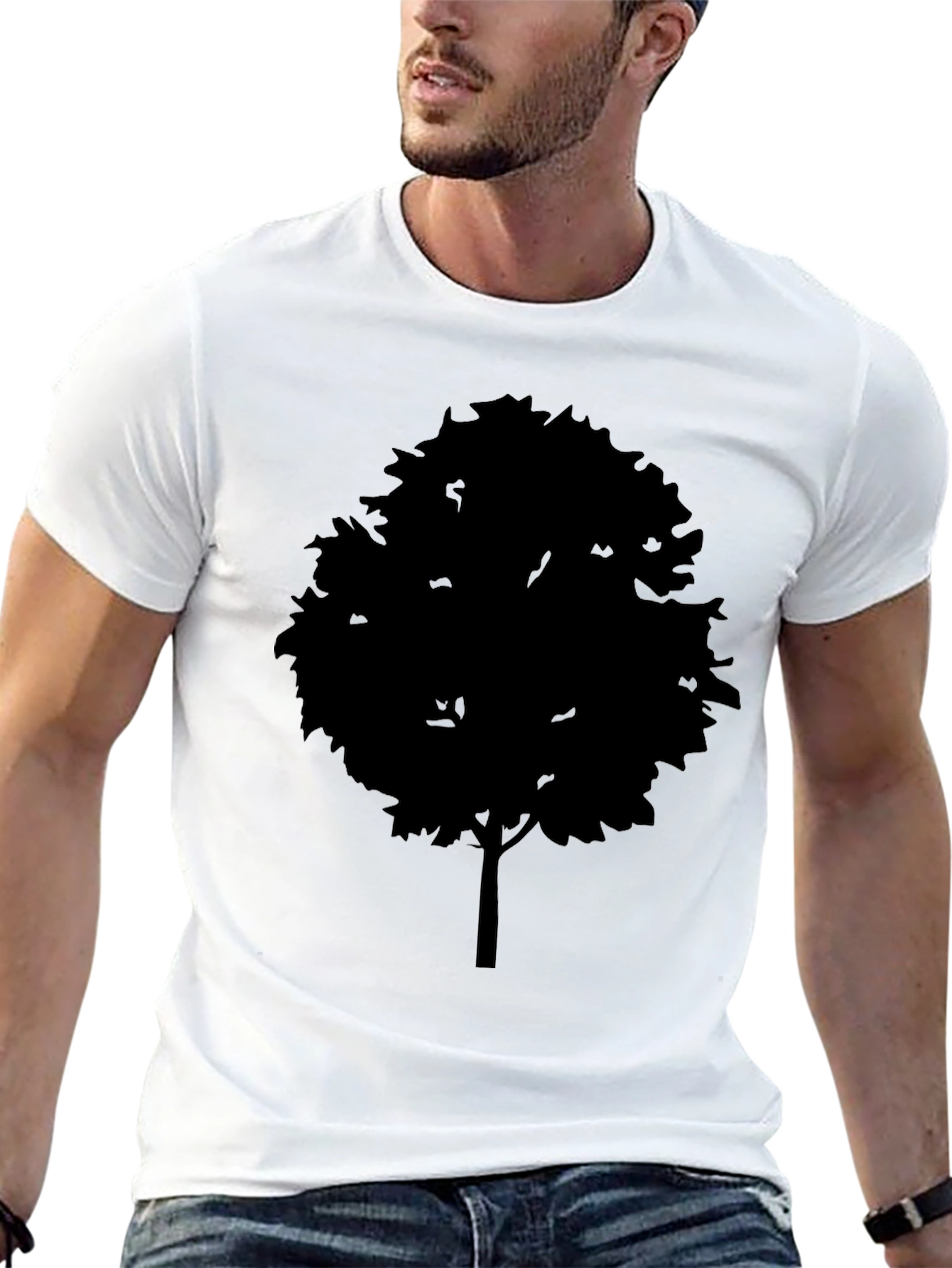 Tree Silhouette Graphic T-Shirt