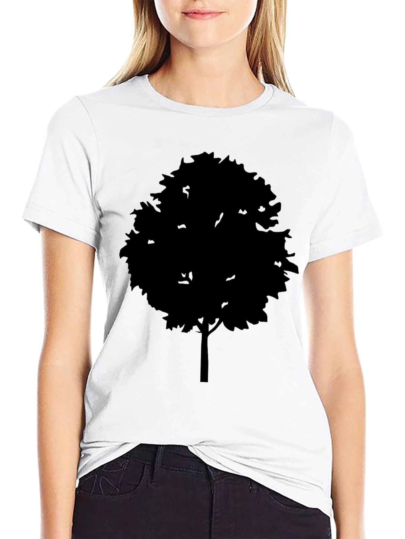 Tree Silhouette Graphic T-Shirt