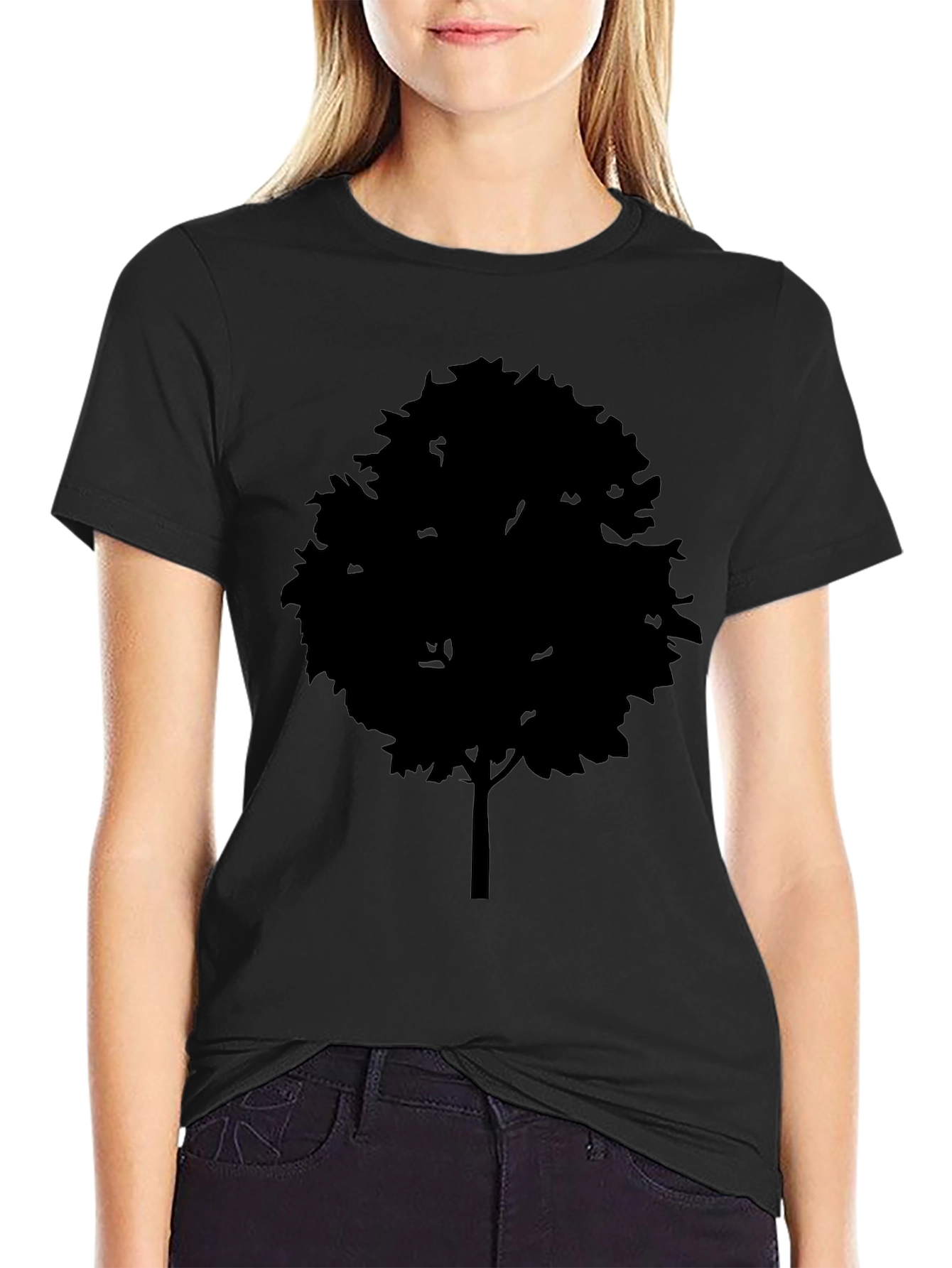 Tree Silhouette Graphic T-Shirt