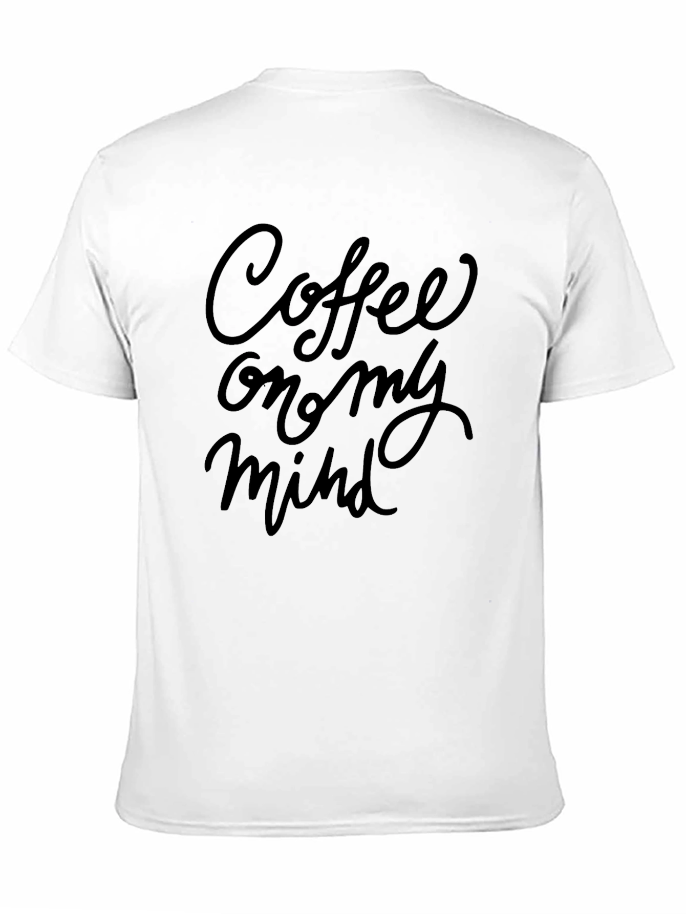 Coffee On My Mind Graphic Black T-Shirt