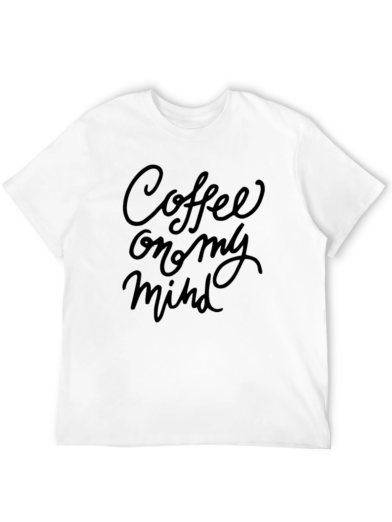 Coffee On My Mind Graphic Black T-Shirt