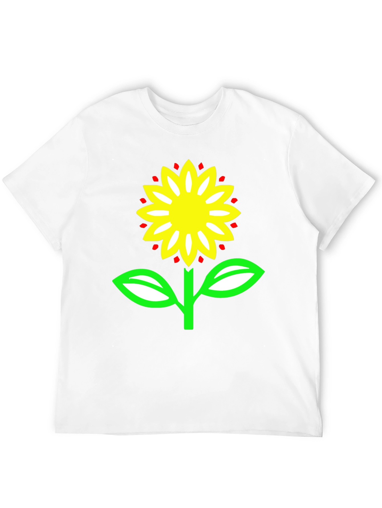 Sunflower Graphic Tee - Black Cotton T-Shirt