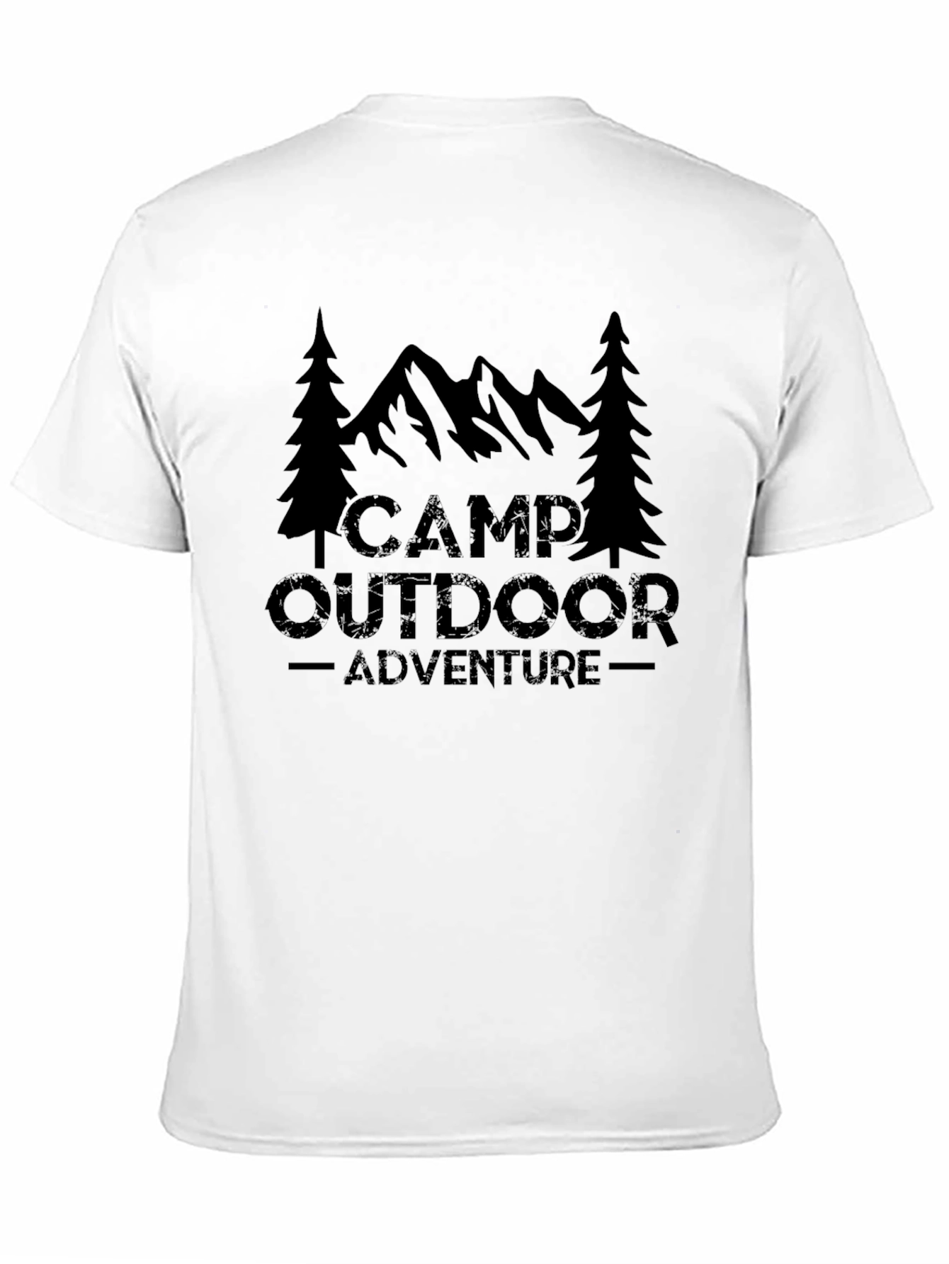 Camp Outdoor Adventure Graphic Tee - Black