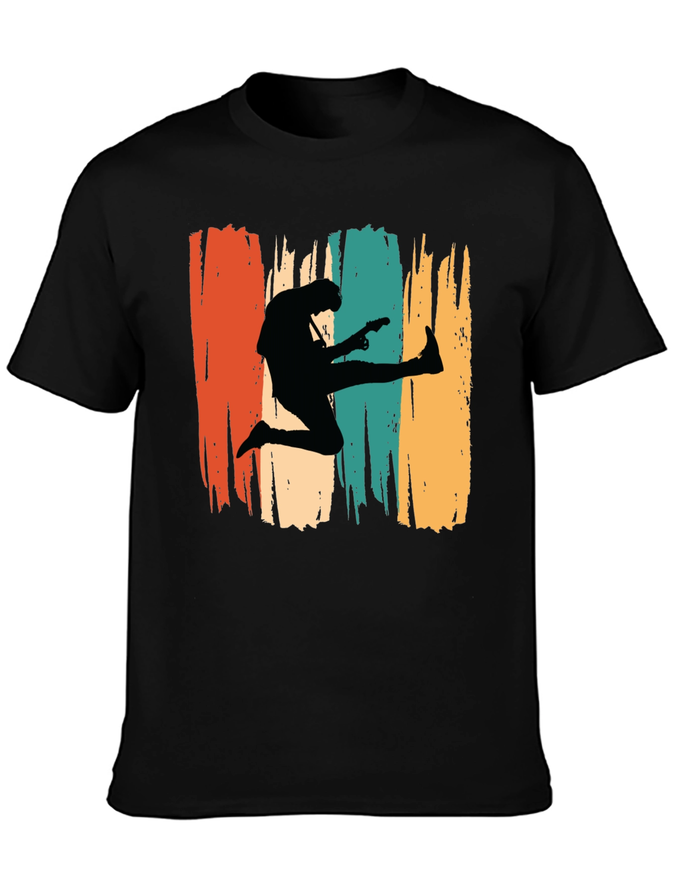Retro Guitarist T-Shirt Music Lover Tee