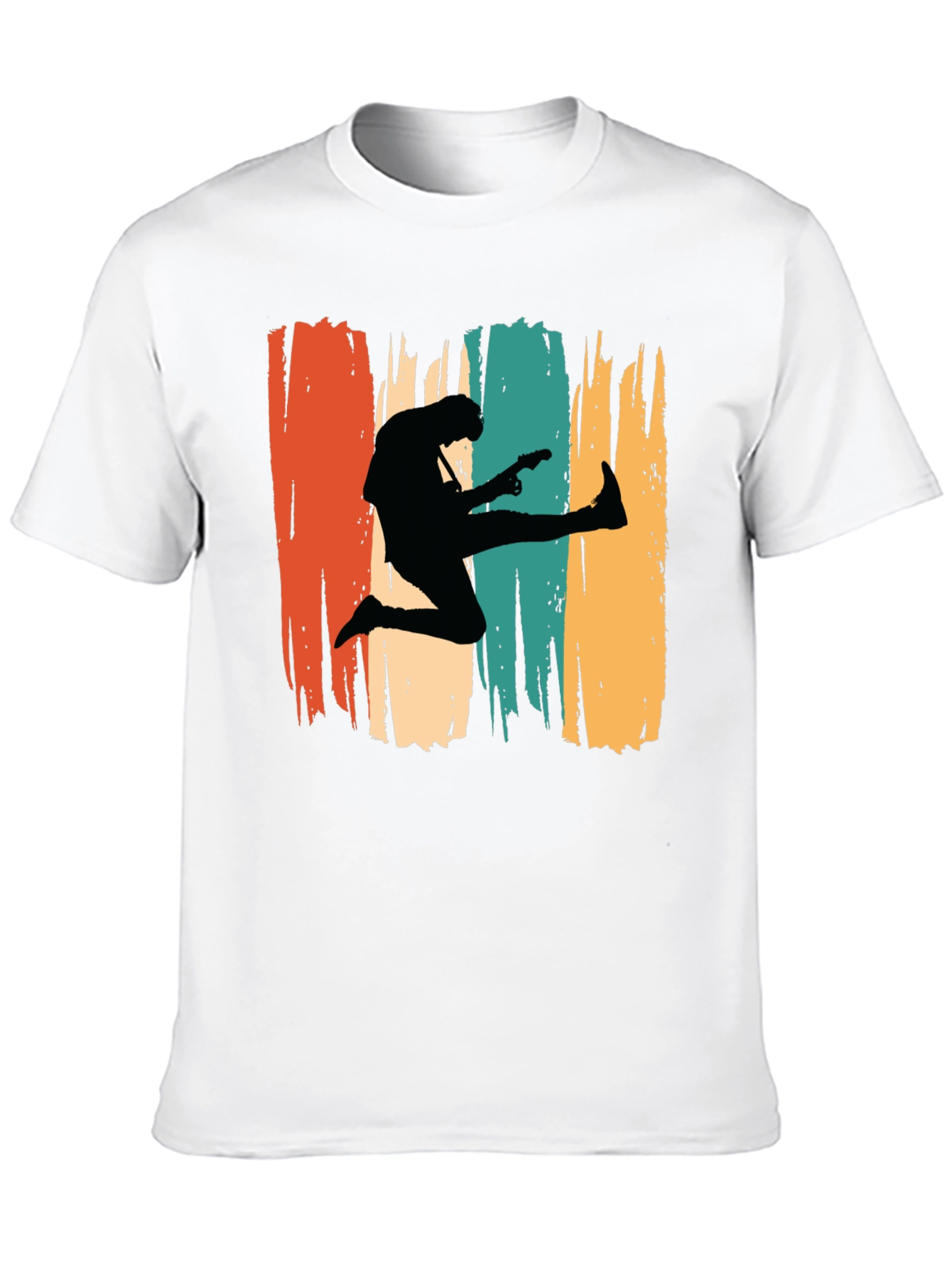 Retro Guitarist T-Shirt Music Lover Tee
