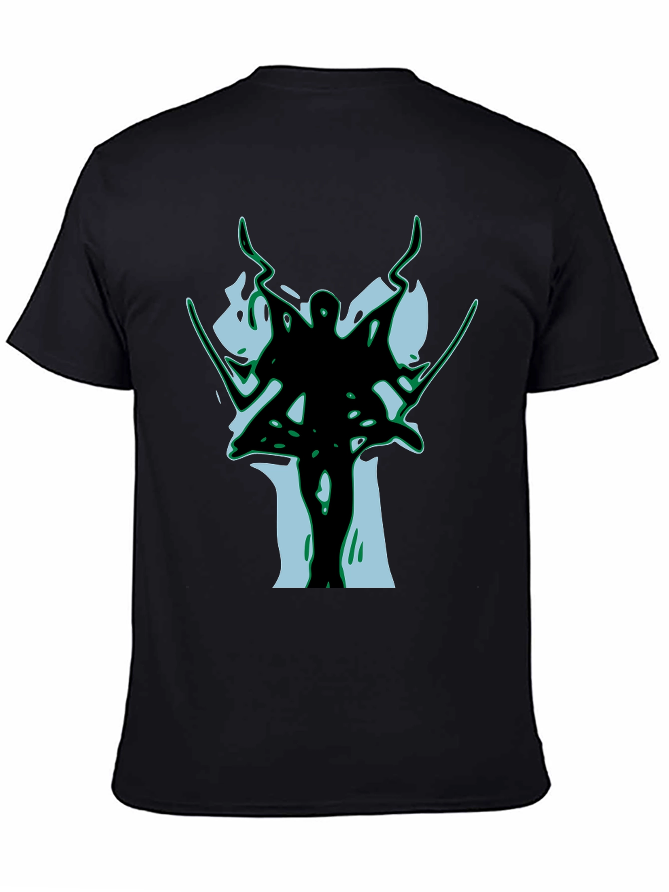 Abstract Warrior Black T-Shirt