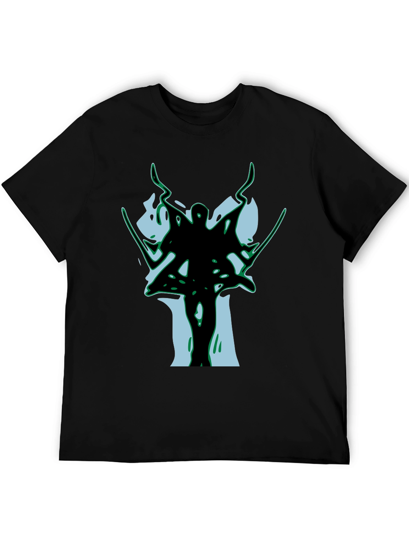 Abstract Warrior Black T-Shirt