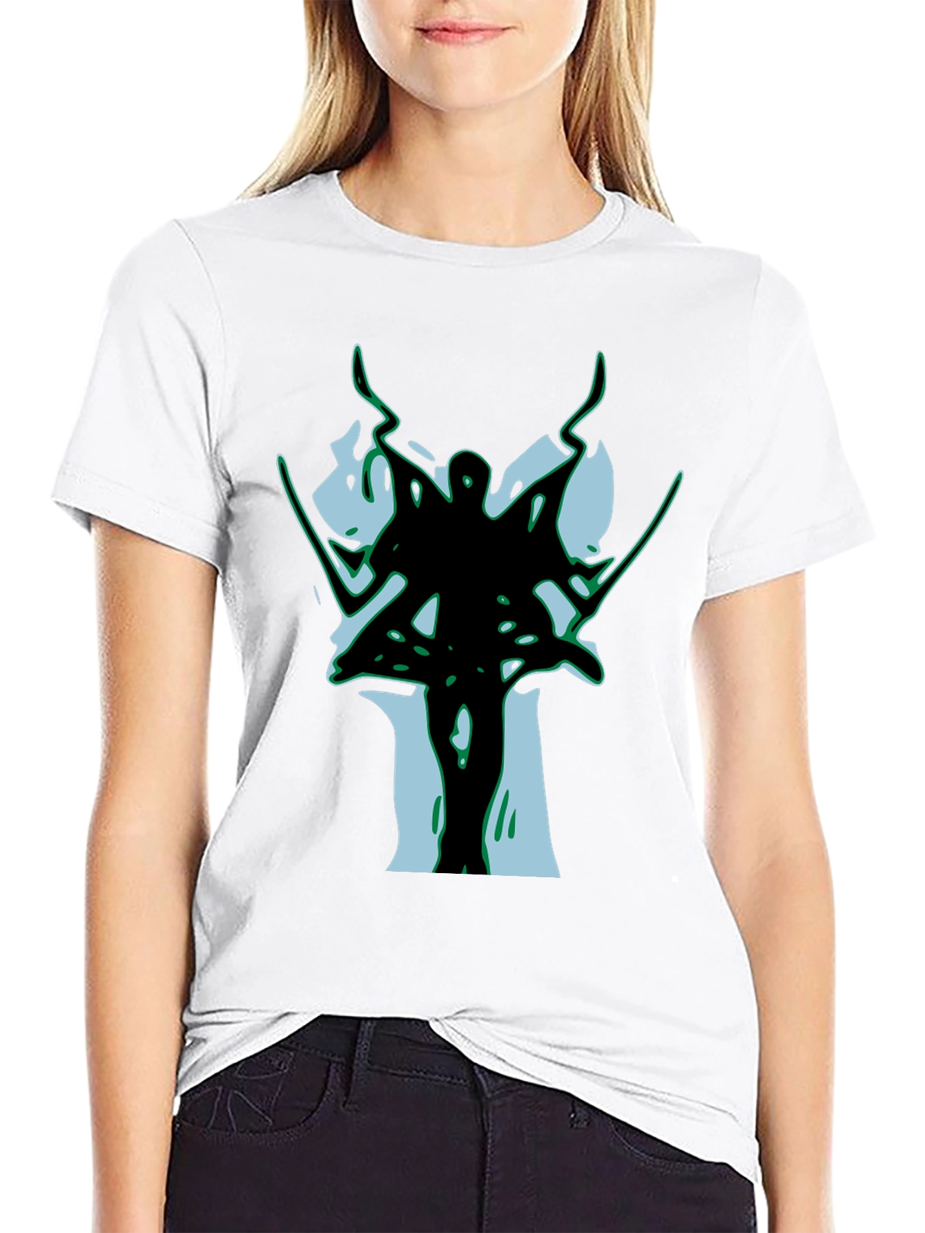 Abstract Warrior Black T-Shirt