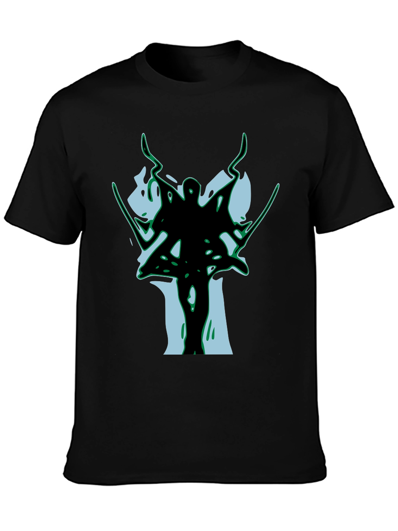 Abstract Warrior Black T-Shirt