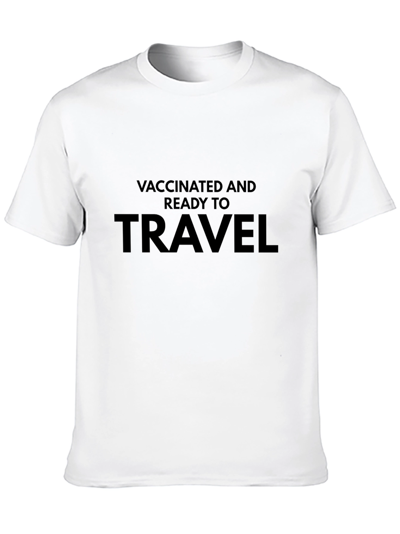 Vaccinated & Ready To Travel Black T-Shirt