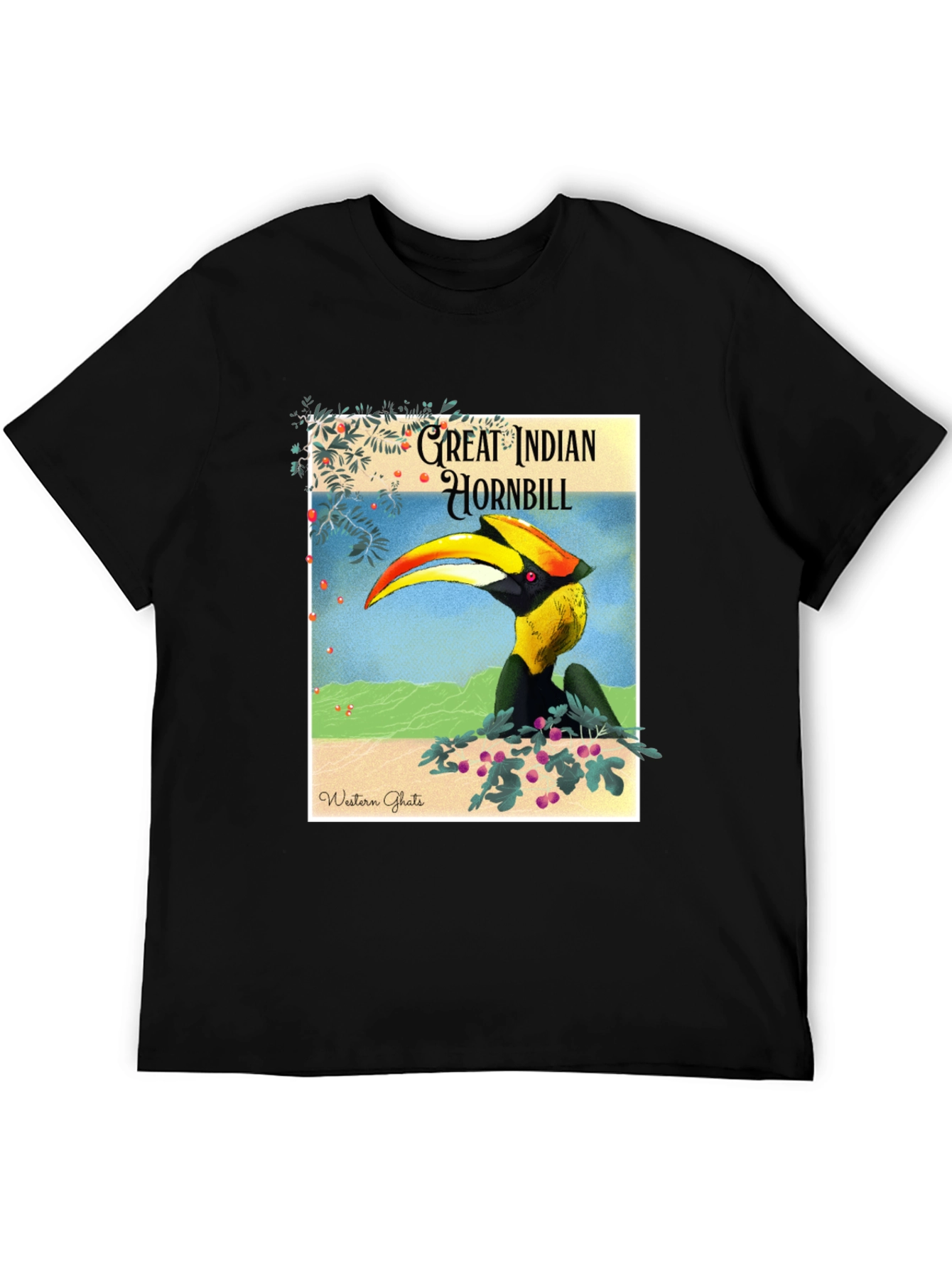Great Indian Hornbill Graphic Tee