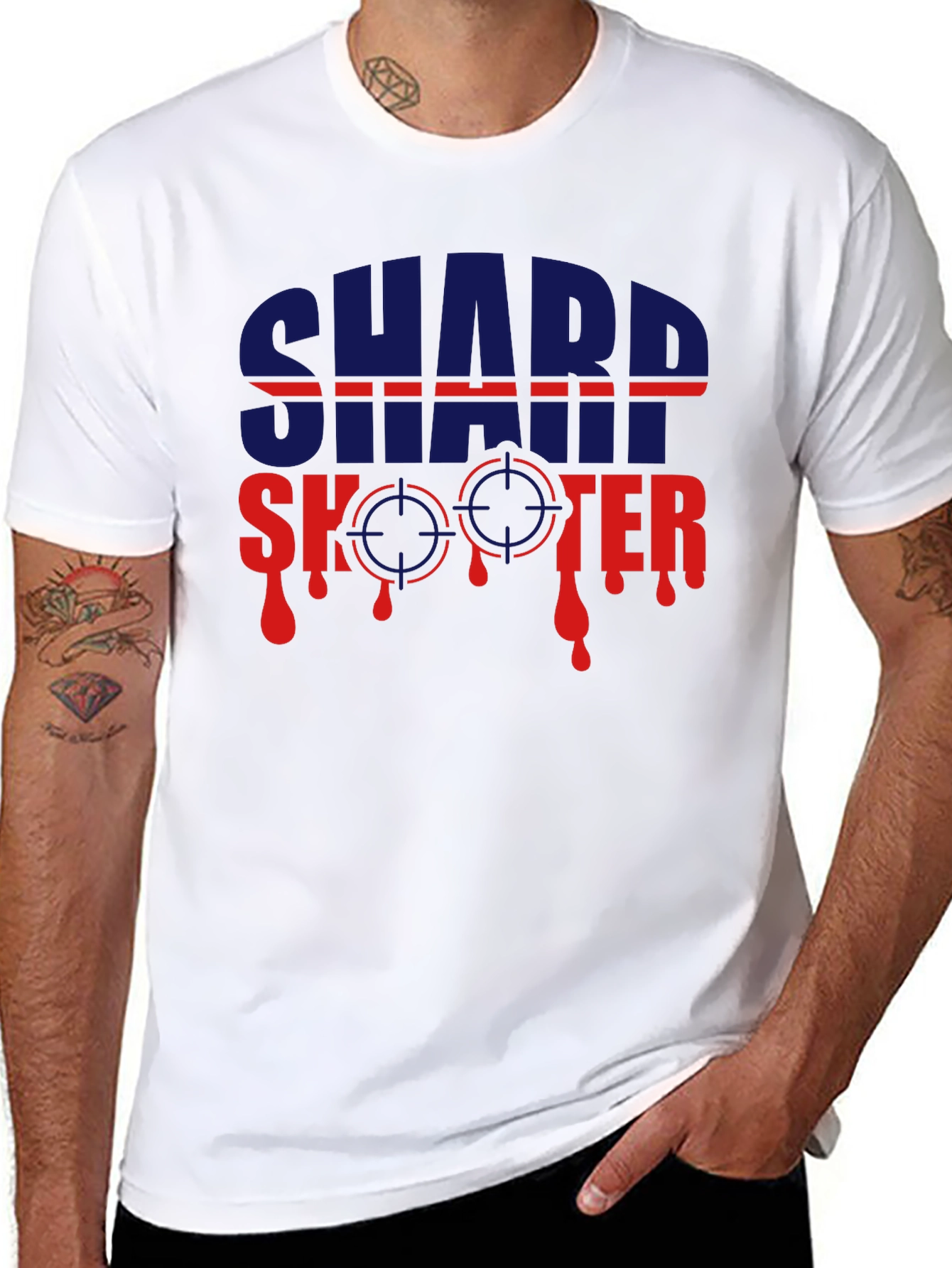 Sharp Shooter Graphic T-Shirt - Unique Design