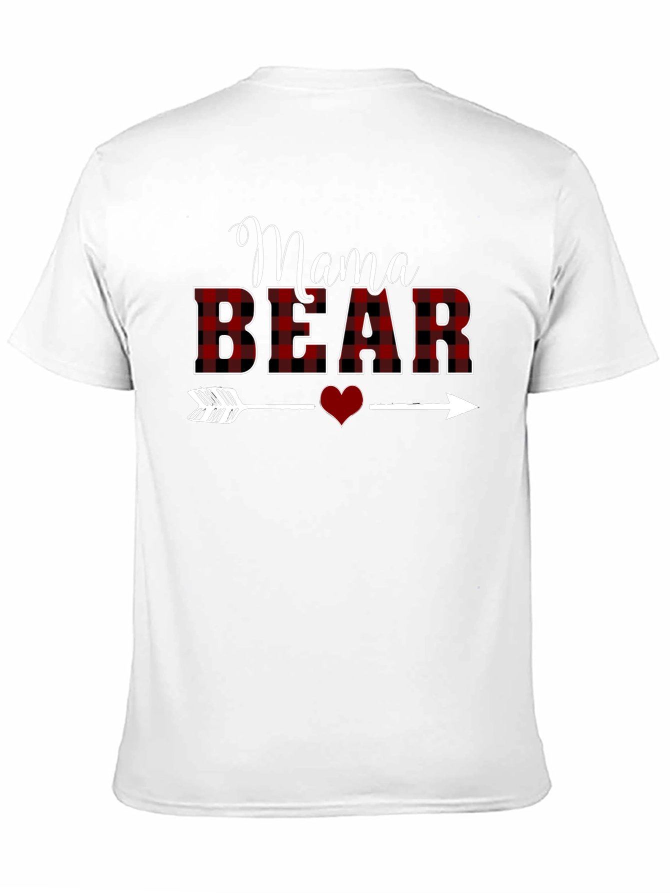Mama Bear Plaid Graphic T-Shirt