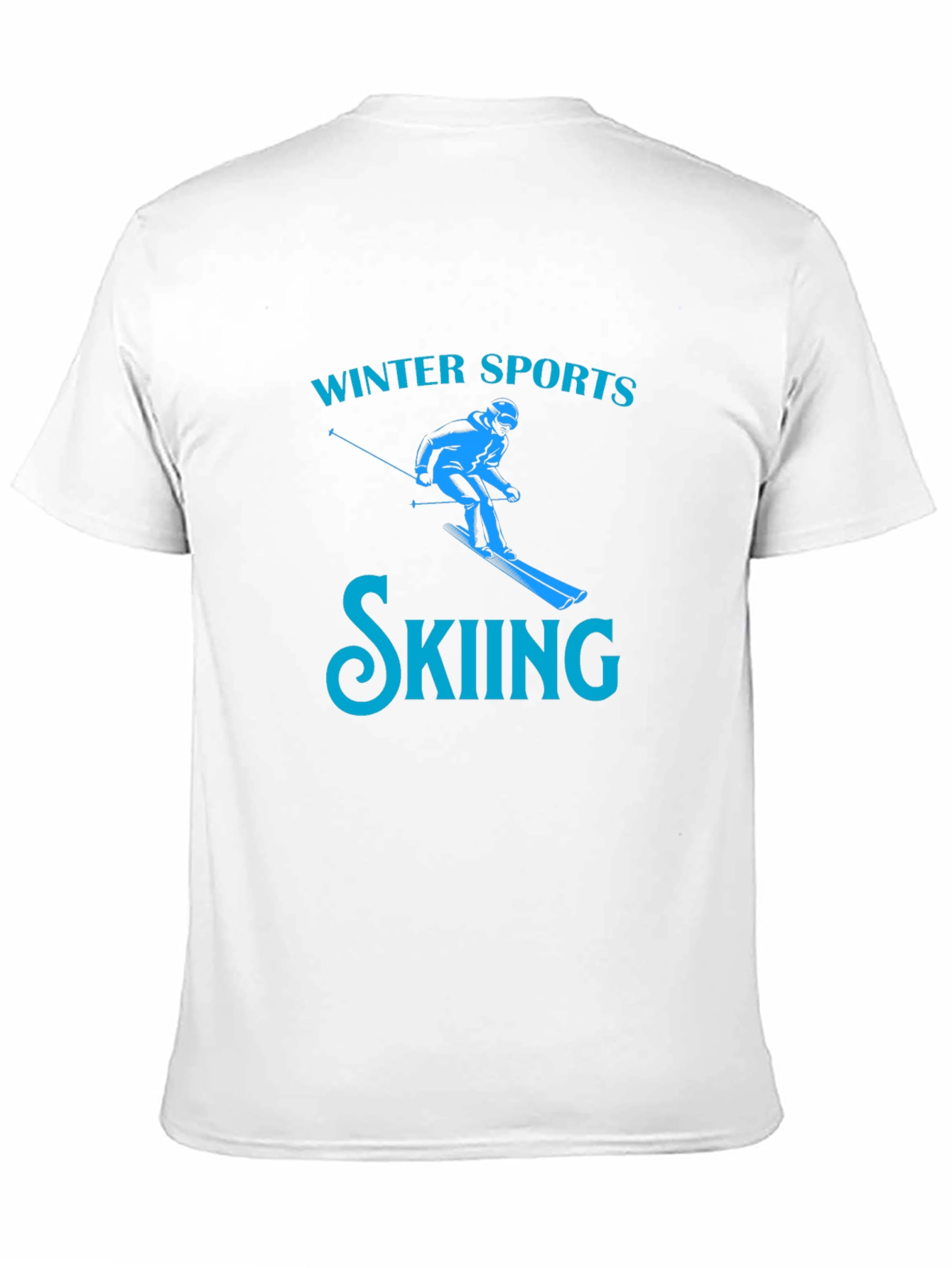 Winter Sports Skiing T-Shirt - Black