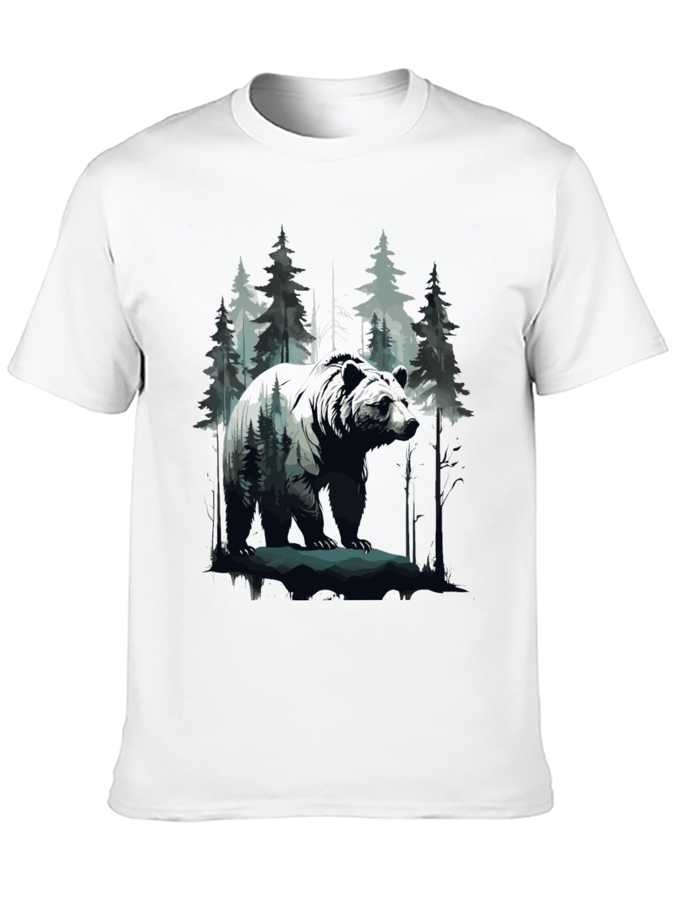 Bear in Woods Graphic Tee
