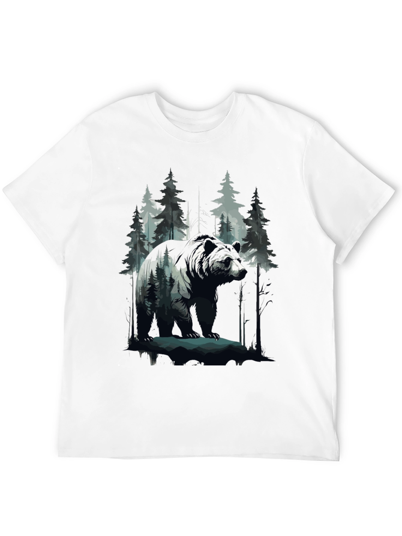 Bear in Woods Graphic Tee