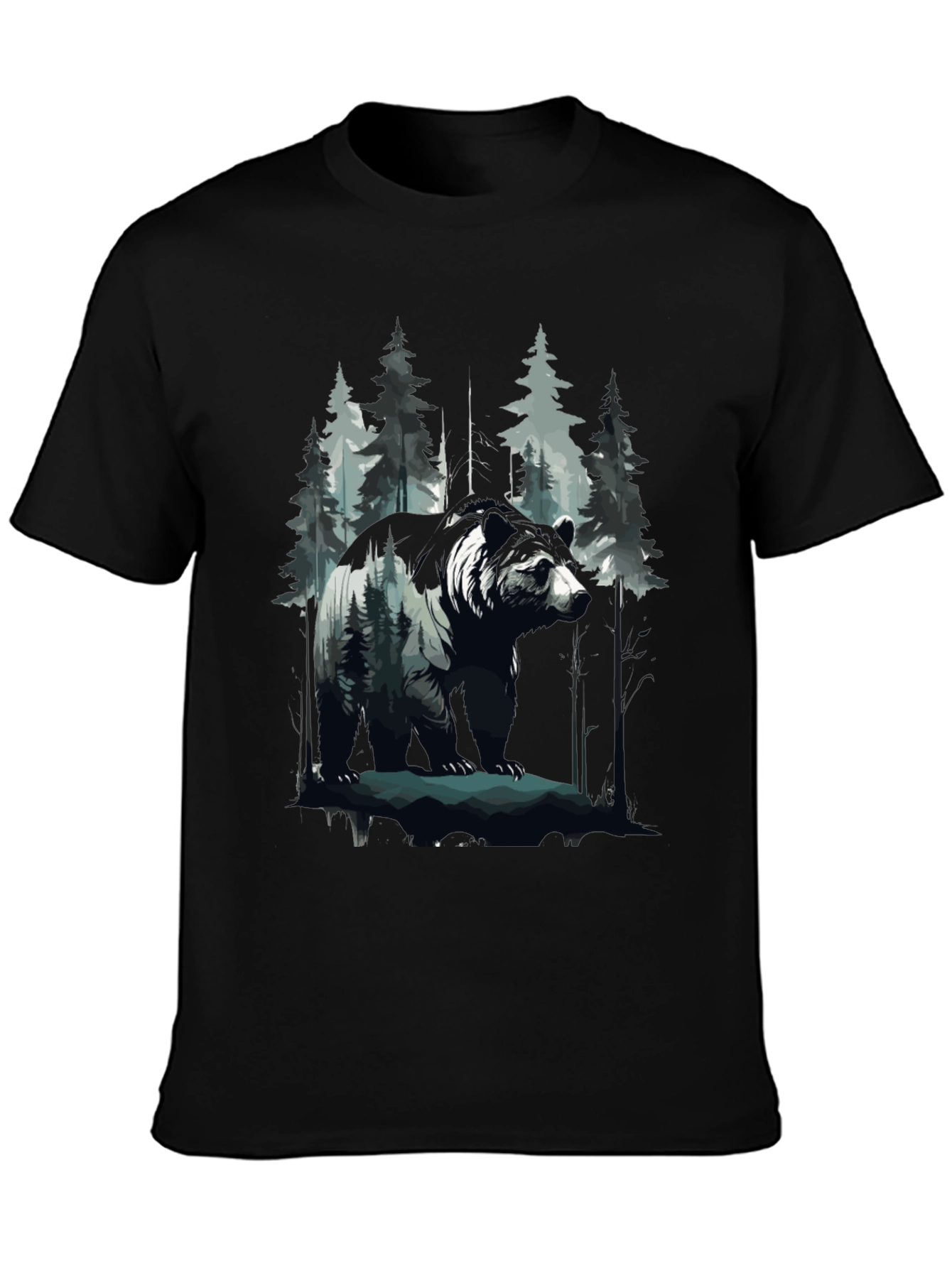 Bear in Woods Graphic Tee