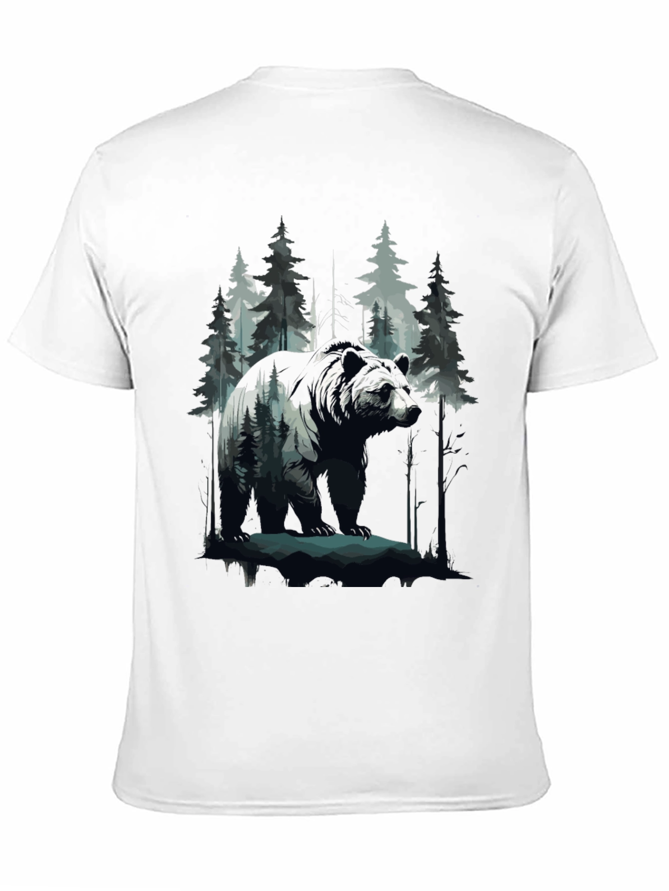 Bear in Woods Graphic Tee