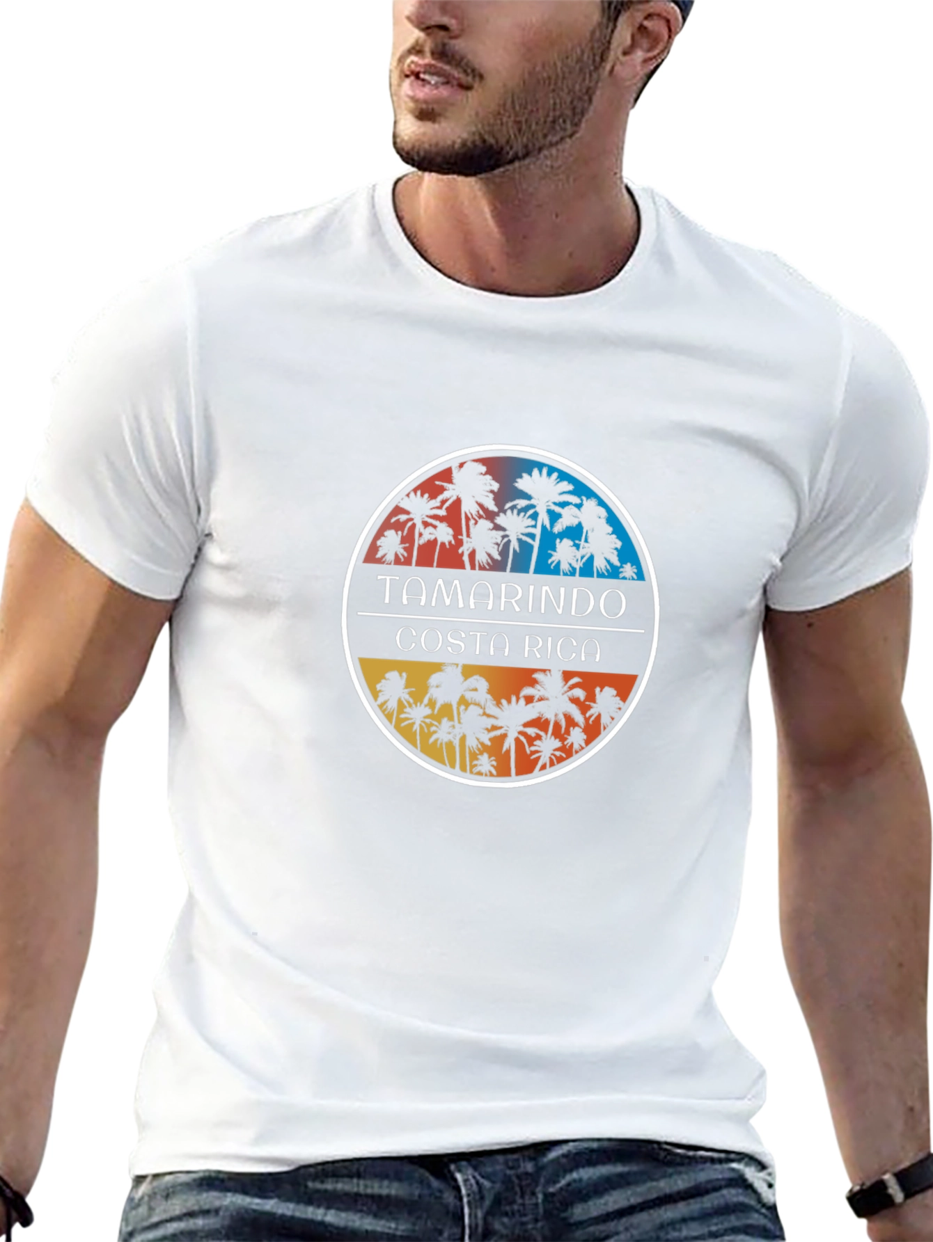 Tamarindo Costa Rica Palm Tree Graphic T-Shirt