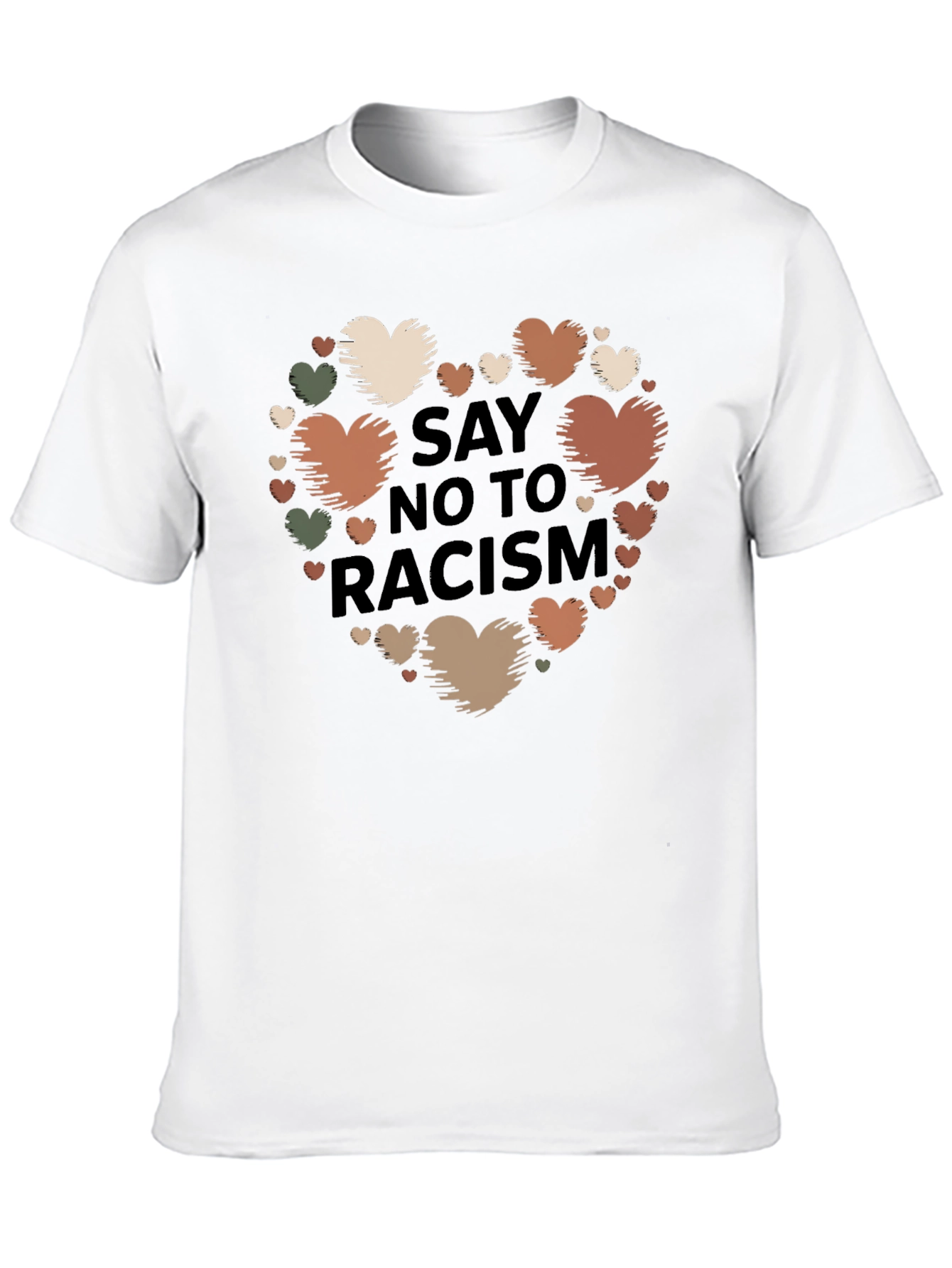Say No To Racism Heart T-Shirt