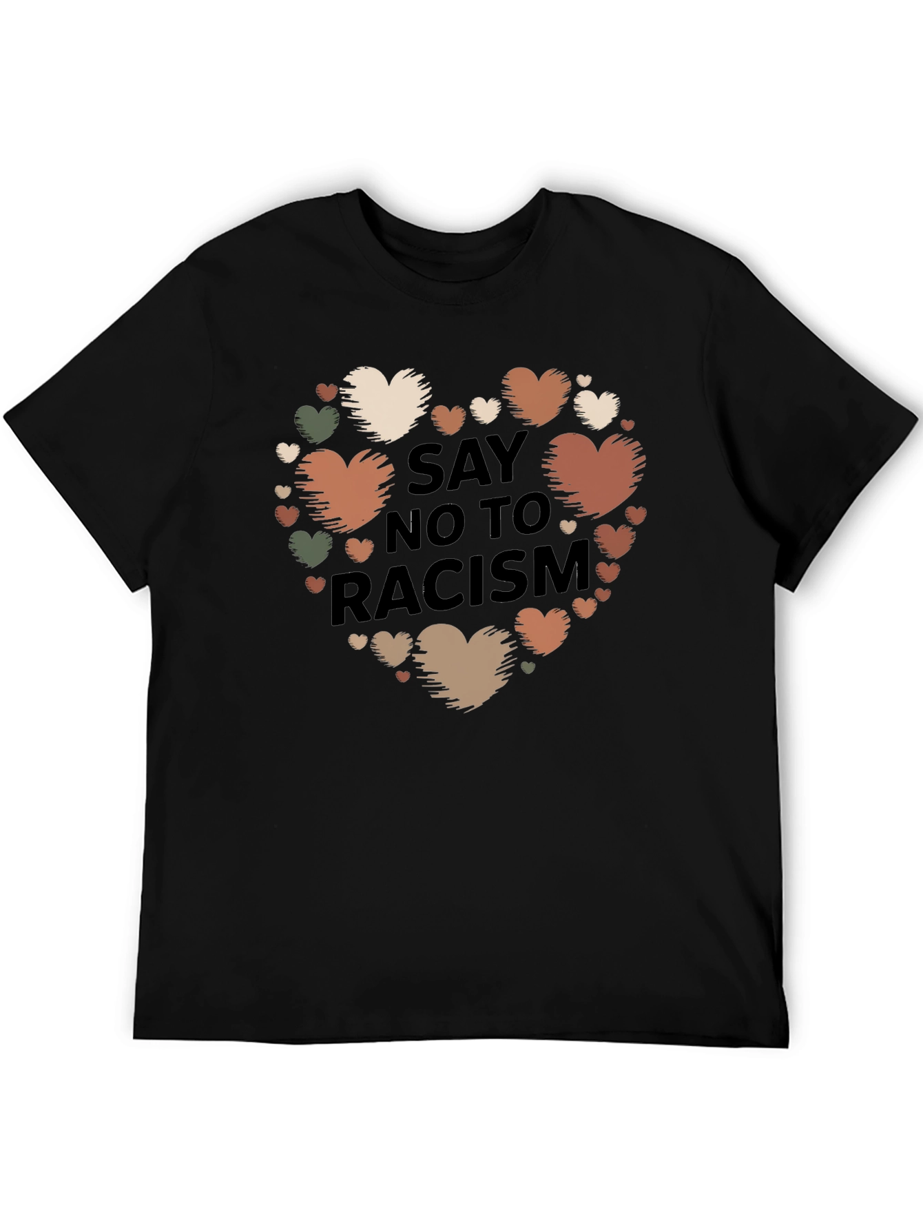 Say No To Racism Heart T-Shirt