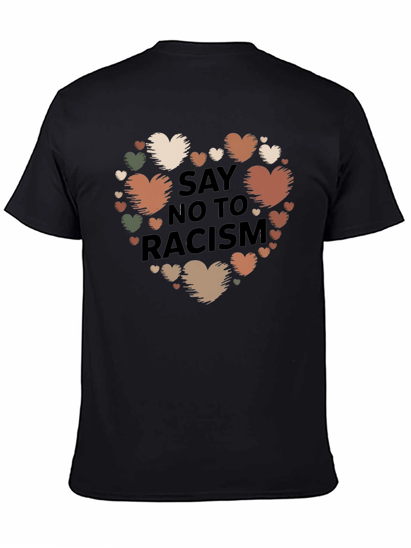 Say No To Racism Heart T-Shirt