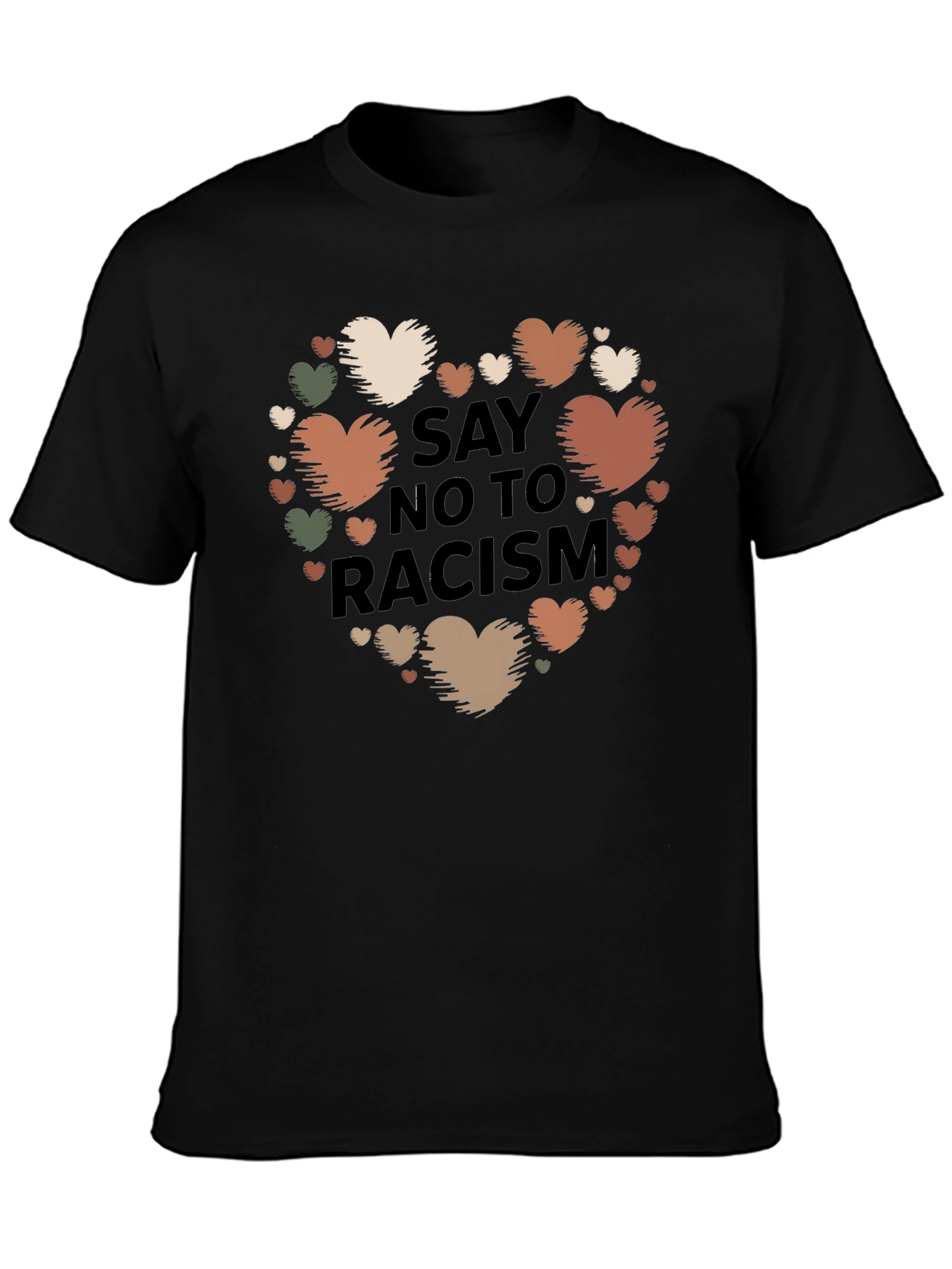 Say No To Racism Heart T-Shirt