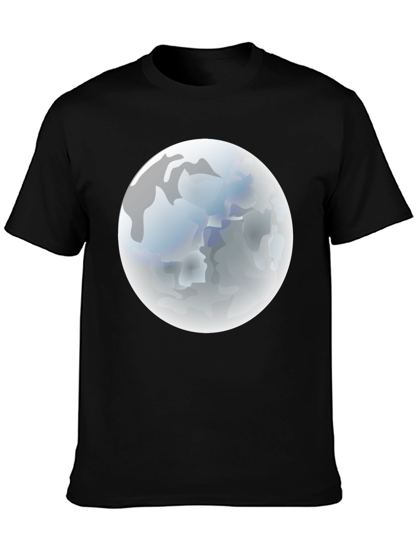 Lunar Graphic Tee - Black Cotton Blend