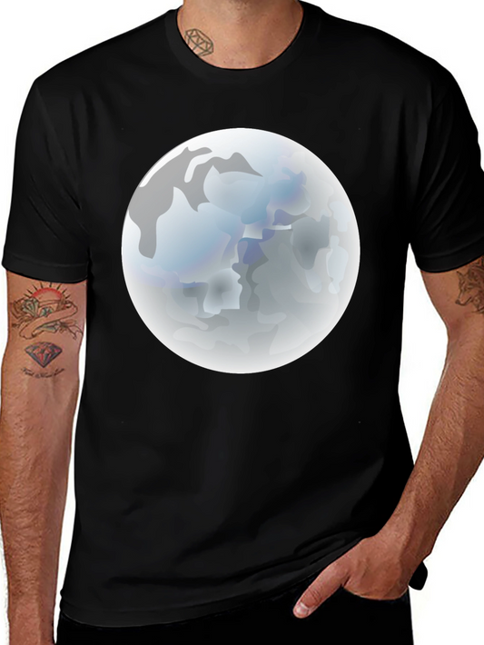 Lunar Graphic Tee - Black Cotton Blend