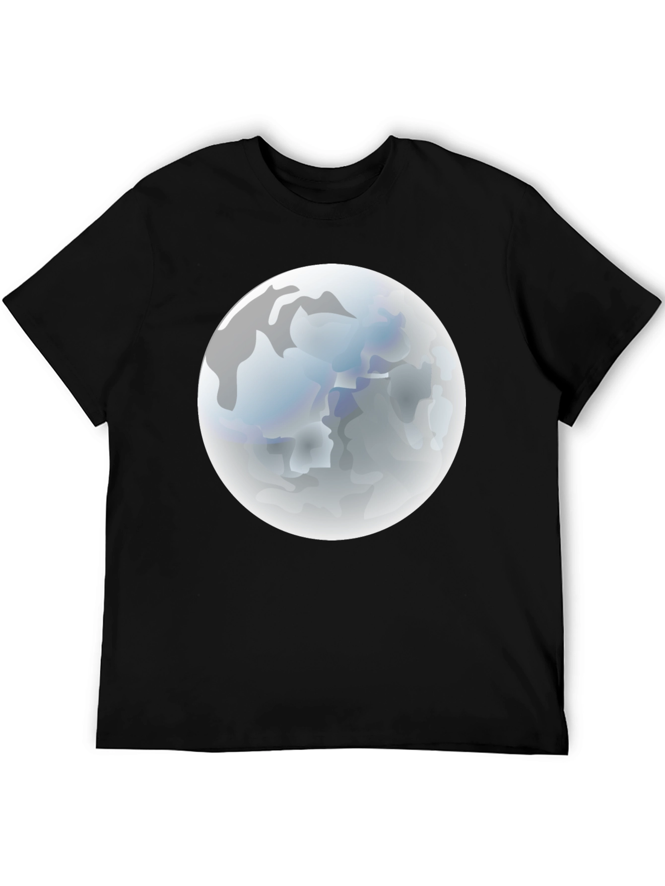Lunar Graphic Tee - Black Cotton Blend