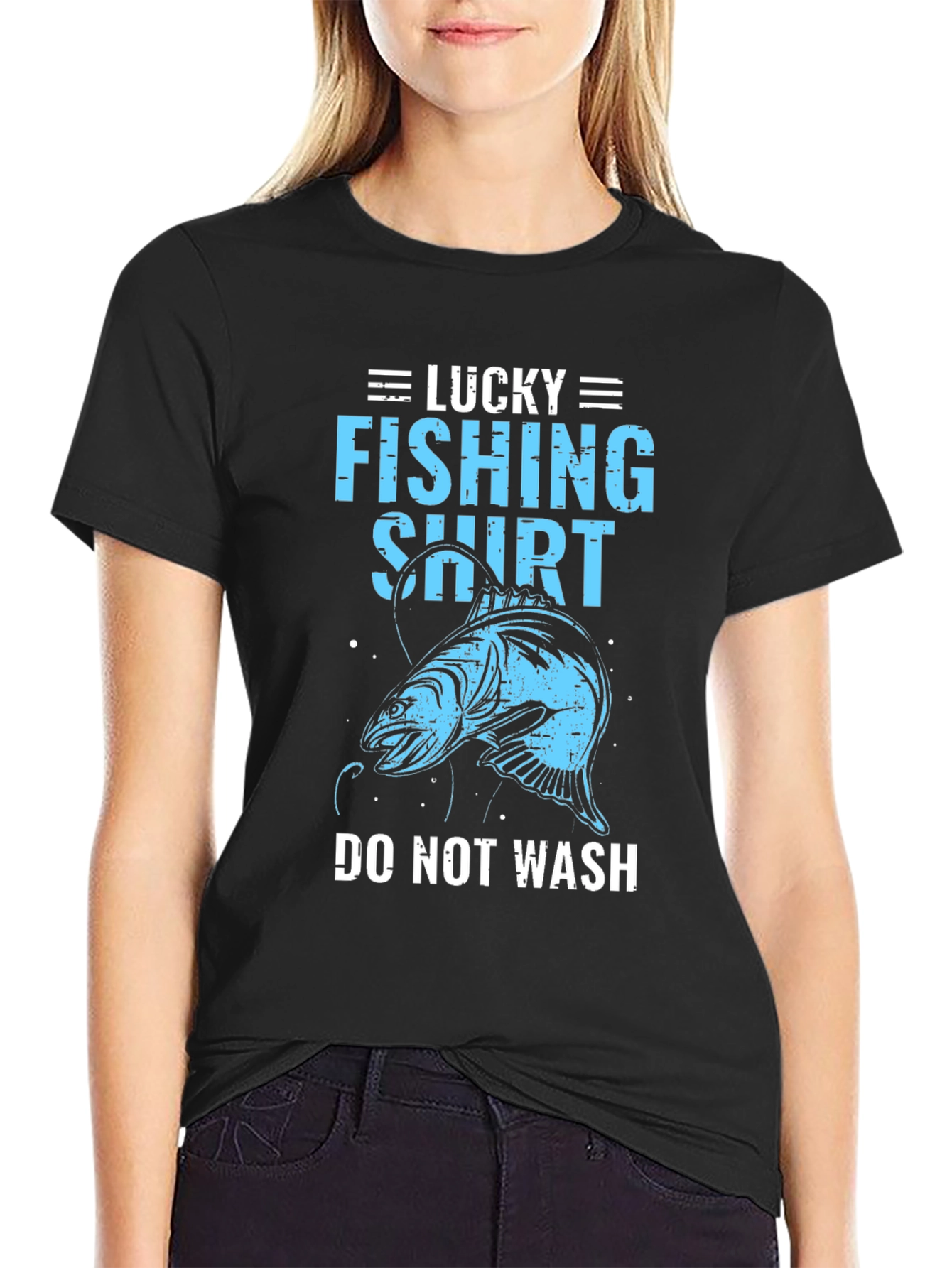 Lucky Fishing Shirt - Novelty Graphic Tee