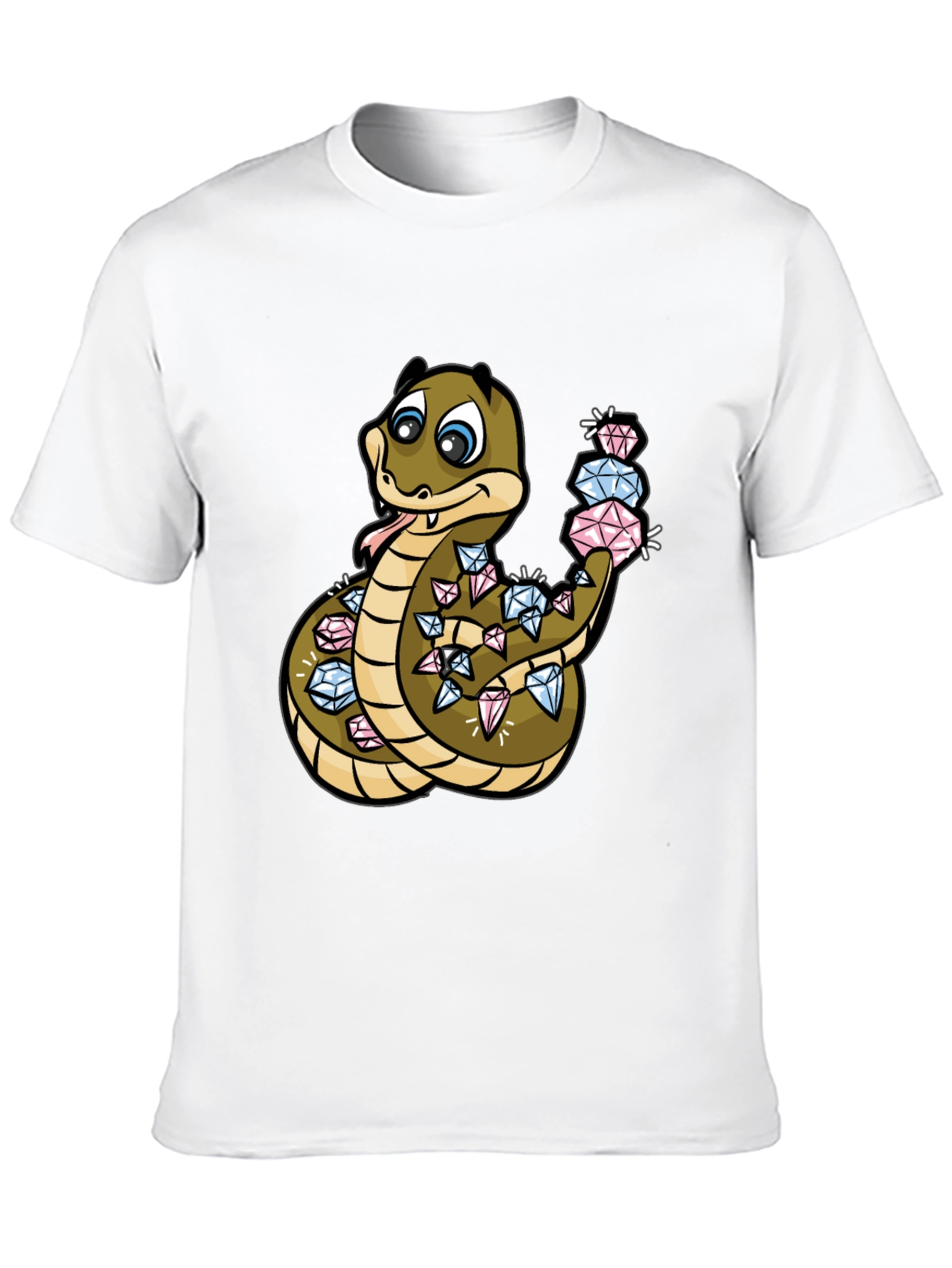 Diamond Snake Graphic Tee - Stylish Comfort