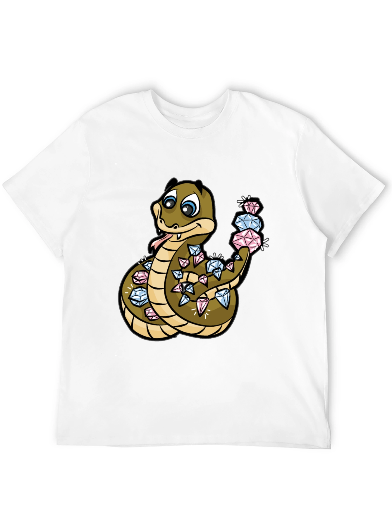 Diamond Snake Graphic Tee - Stylish Comfort
