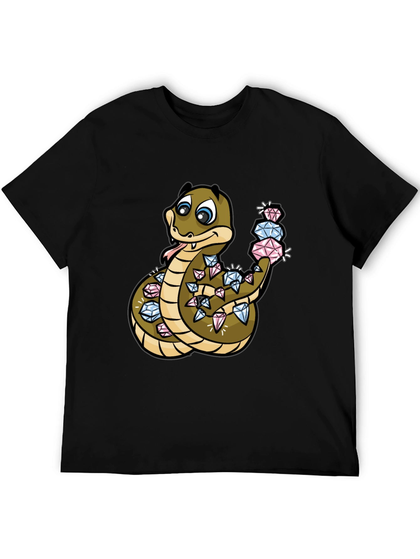 Diamond Snake Graphic Tee - Stylish Comfort