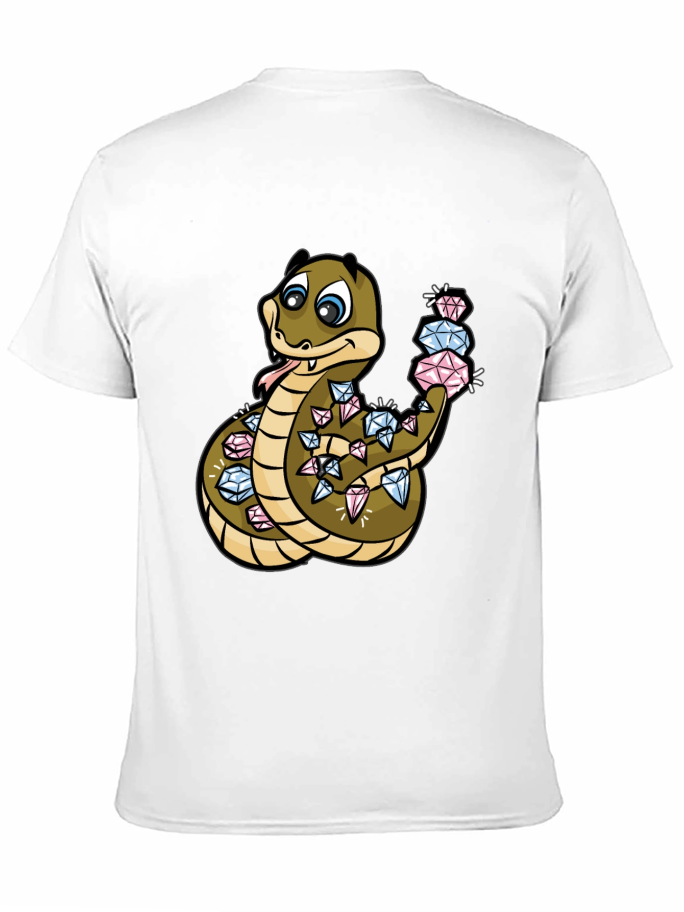 Diamond Snake Graphic Tee - Stylish Comfort