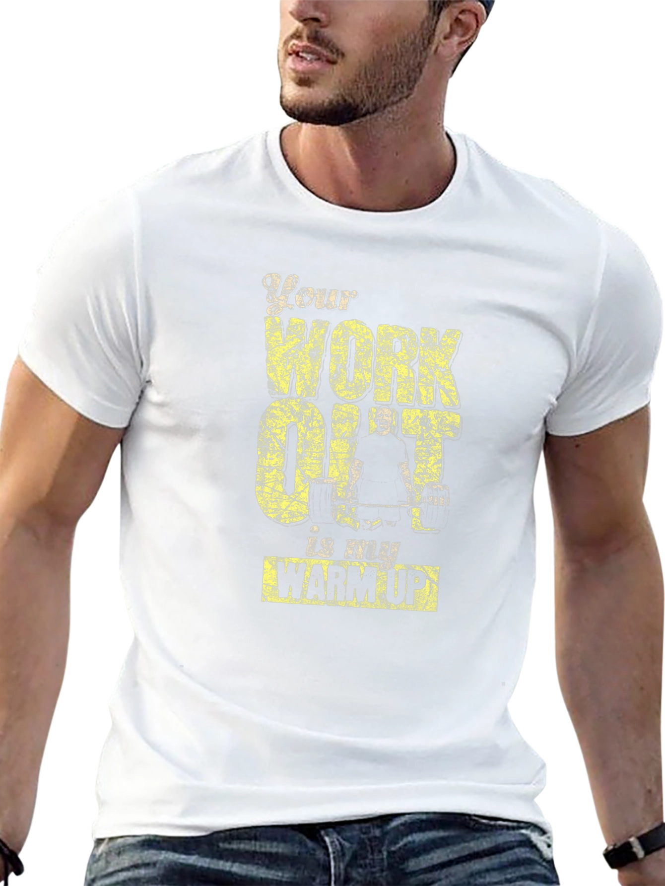 Workout Graphic Tee - Motivational Gym Shirt