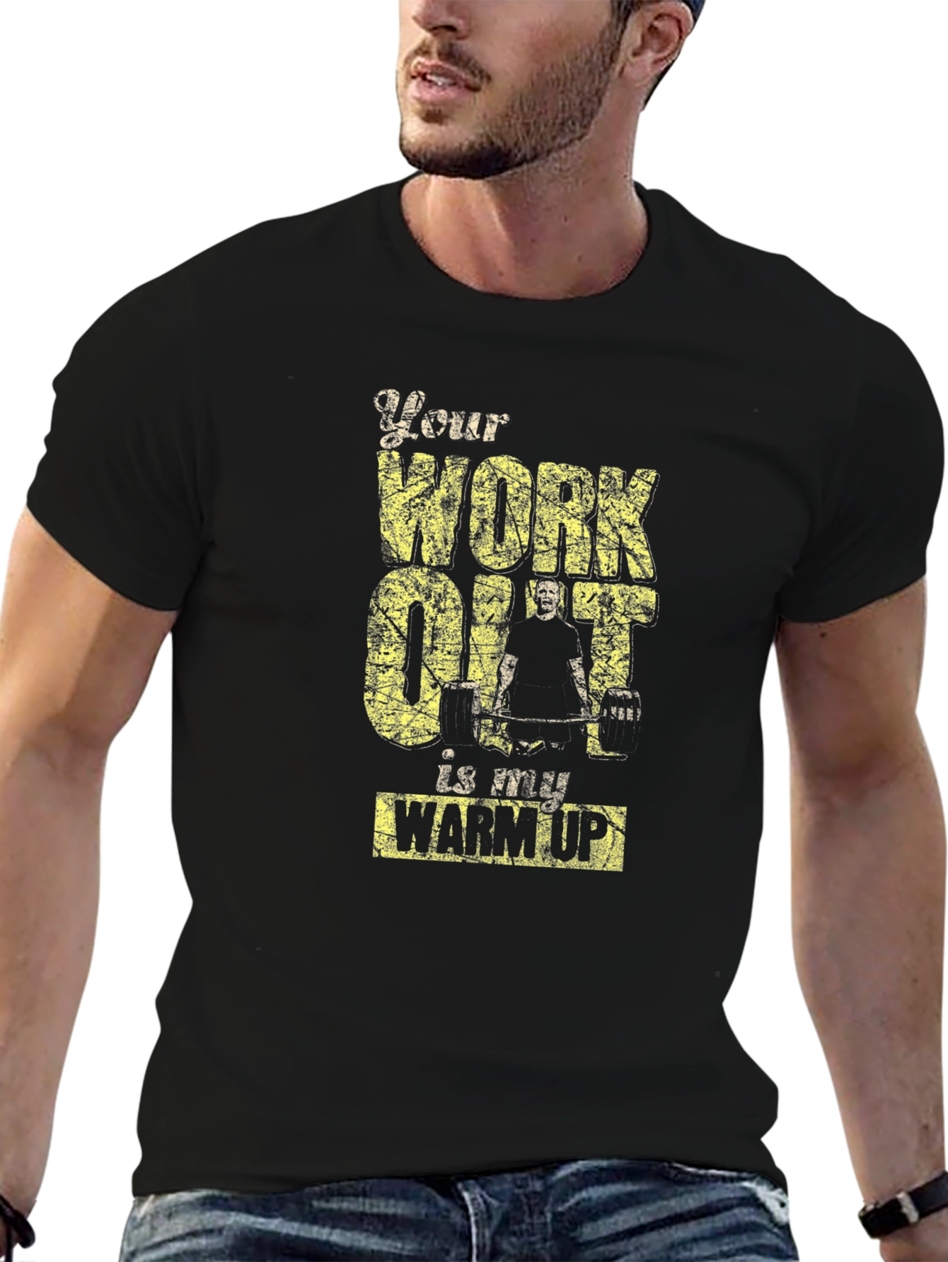 Workout Graphic Tee - Motivational Gym Shirt