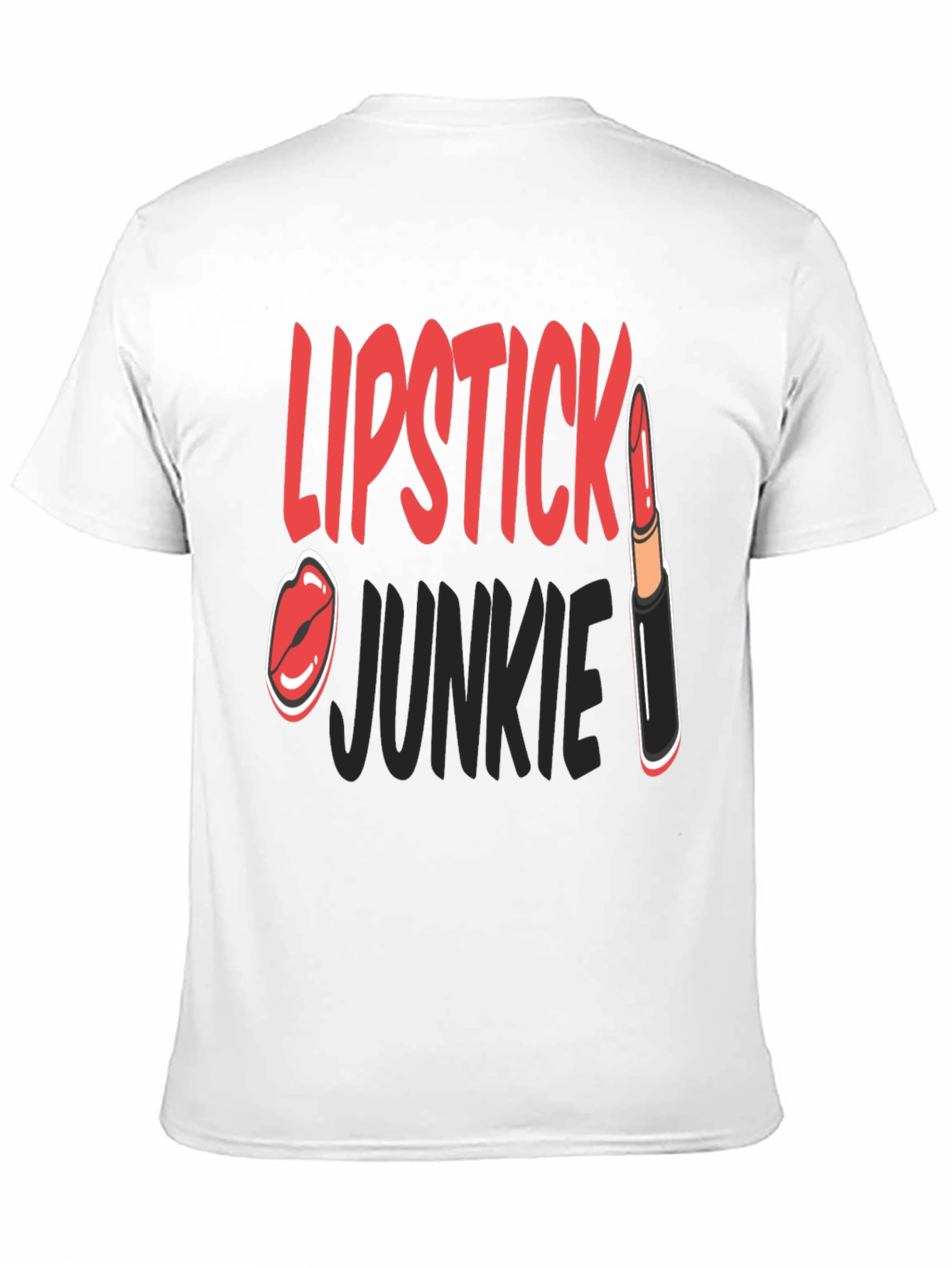 Lipstick Junkie Graphic T-Shirt - Fashion Tee