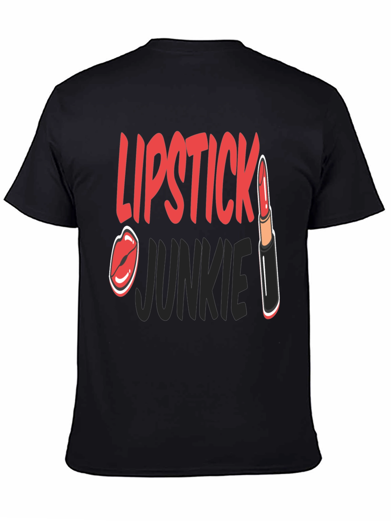 Lipstick Junkie Graphic T-Shirt - Fashion Tee