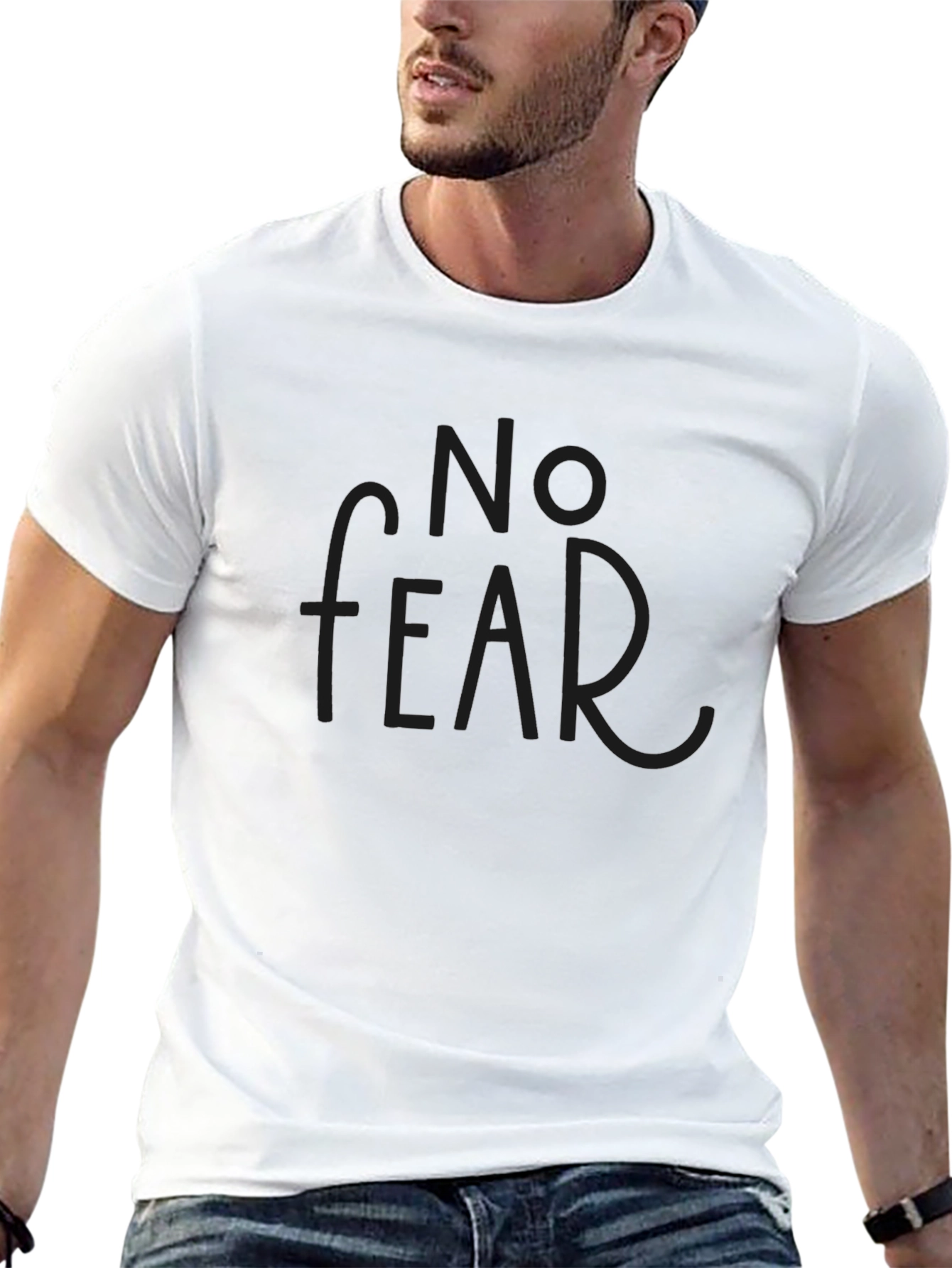 No Fear Black Graphic Tee