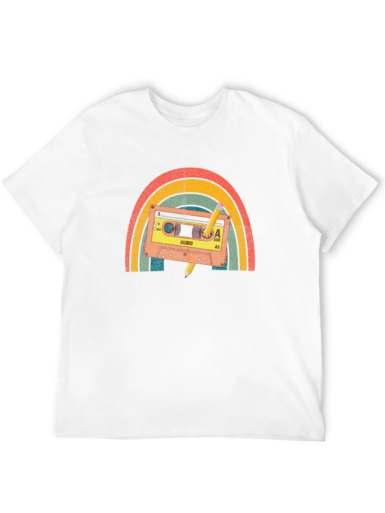 Retro Rainbow Cassette Tape T-Shirt