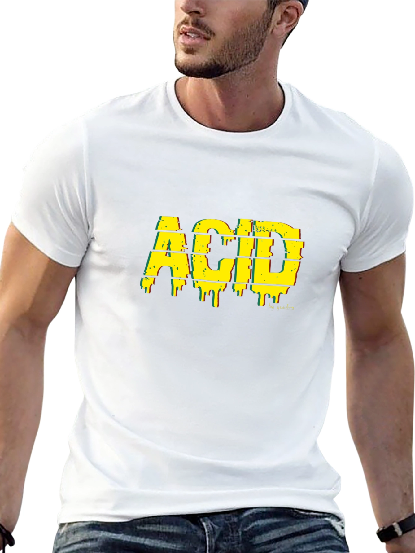 Acid Graphic Black Tee - Stylish Streetwear