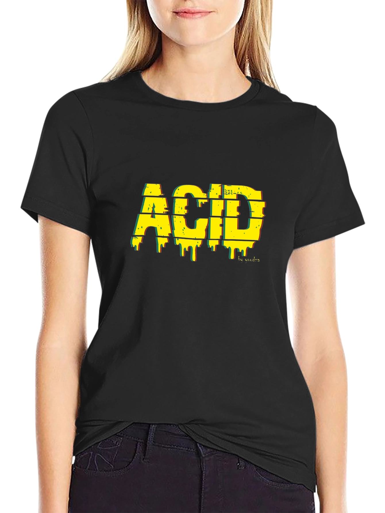 Acid Graphic Black Tee - Stylish Streetwear